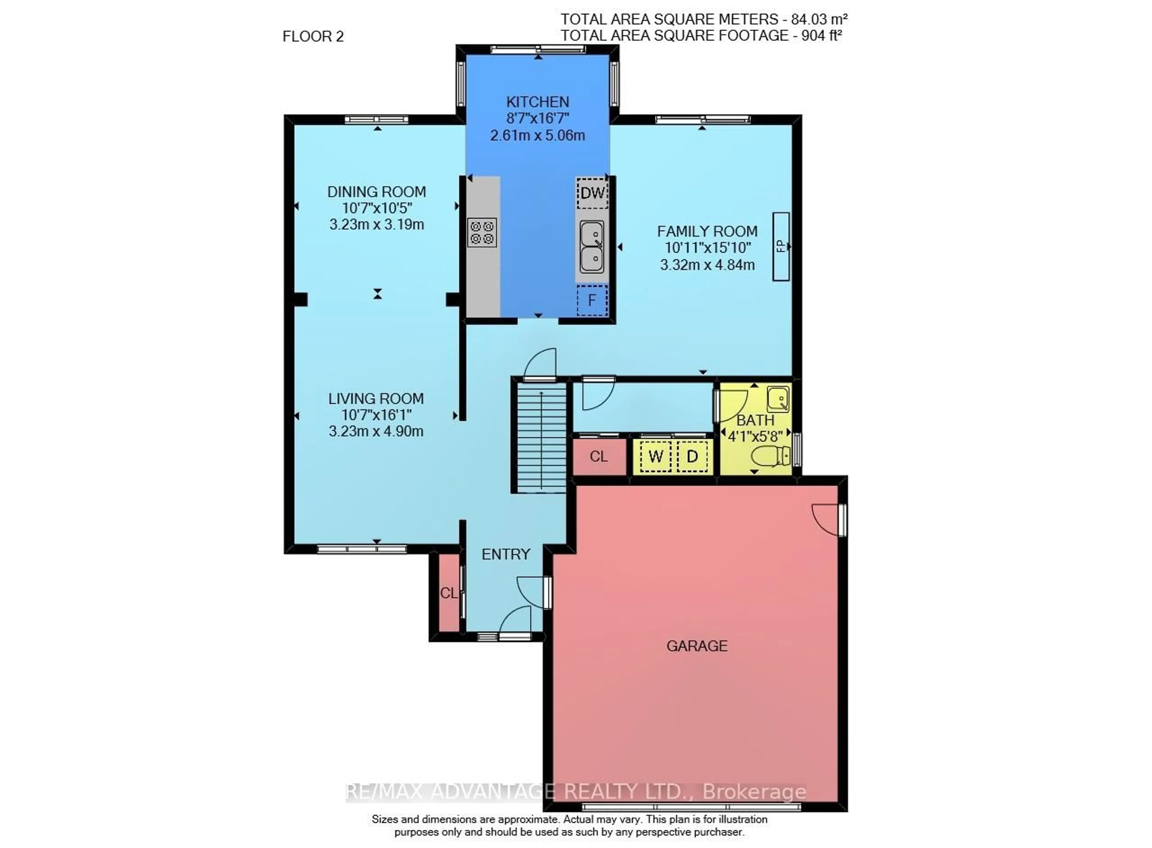 Floor plan for 99 Conway Lane, London South Ontario N6E 3K1