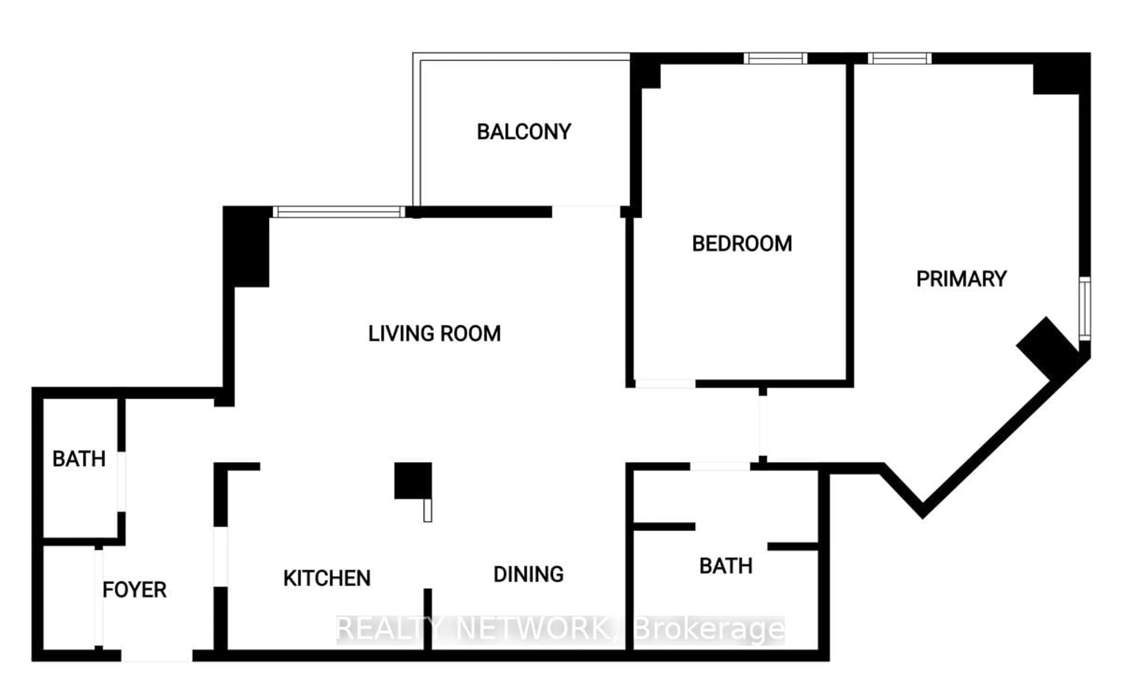 Floor plan for 222 Jackson St #702, Hamilton Ontario L8P 4S5