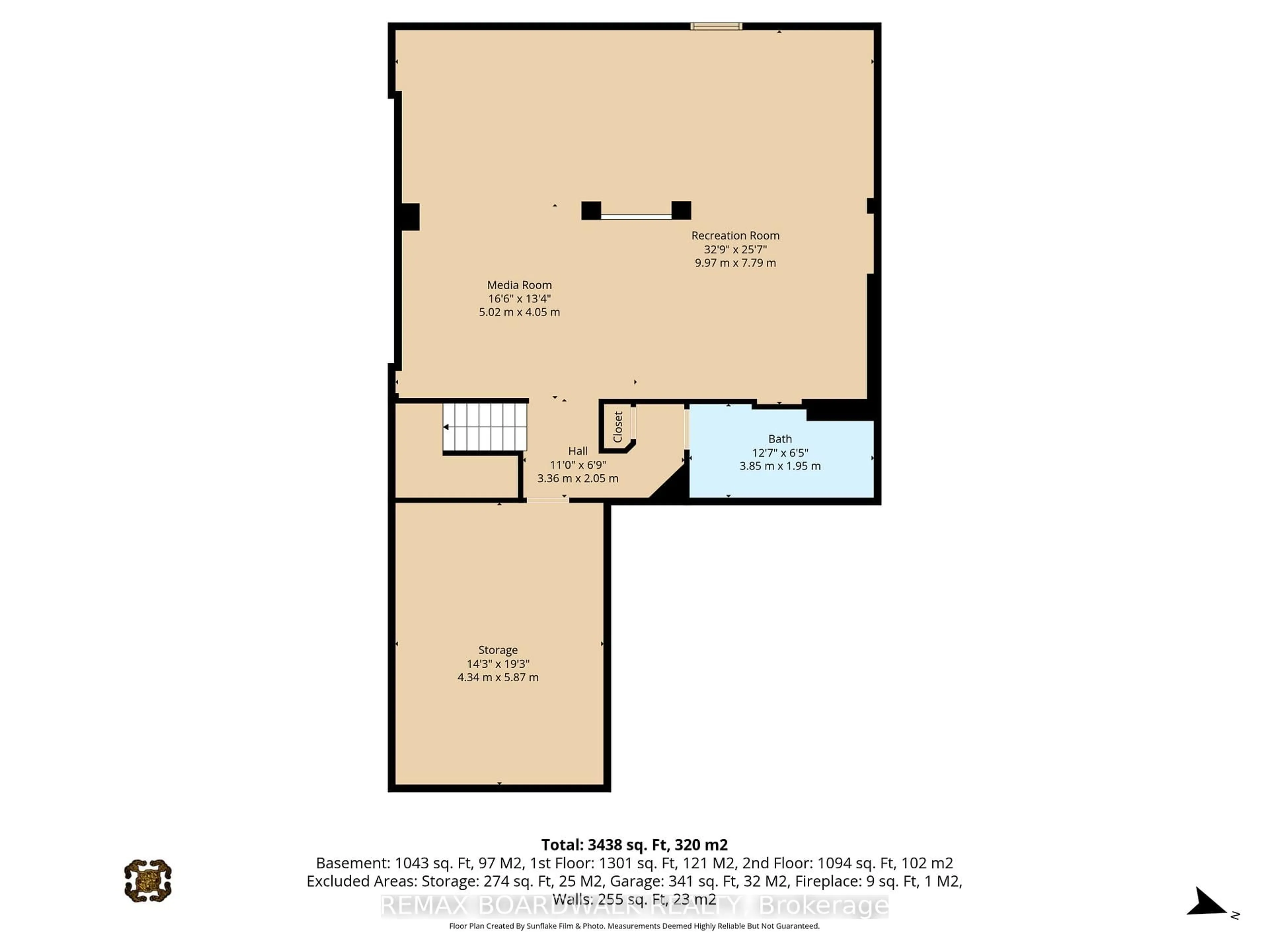 Floor plan for 102 Mosswood Crt, Ottawa Ontario K1V 0N6