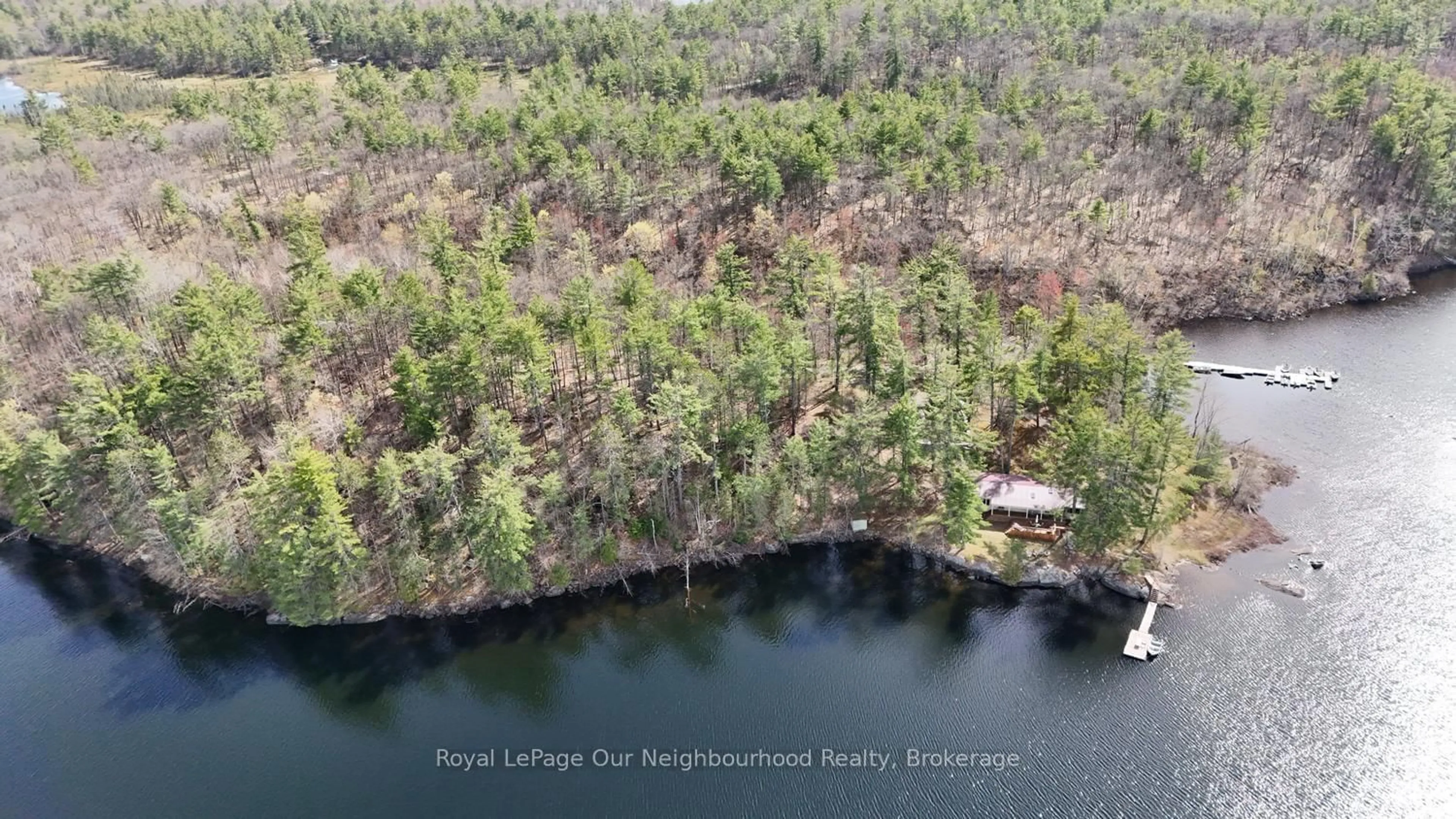 A pic from outside/outdoor area/front of a property/back of a property/a pic from drone, water/lake/river/ocean view for 823 Tangamong Rd, Limoges Ontario K0K 2M0
