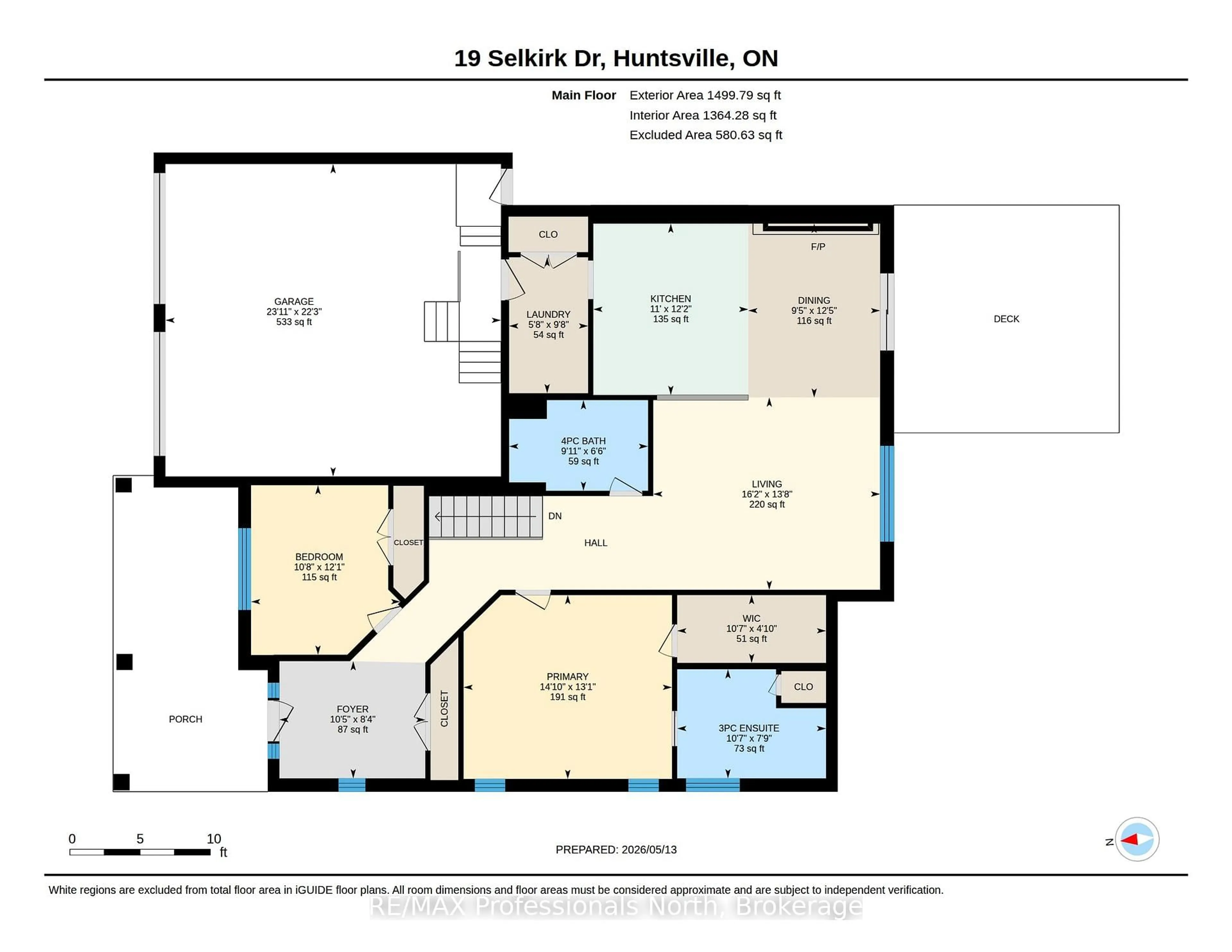 Floor plan for 19 Selkirk Dr, Huntsville Ontario P1H 0C5