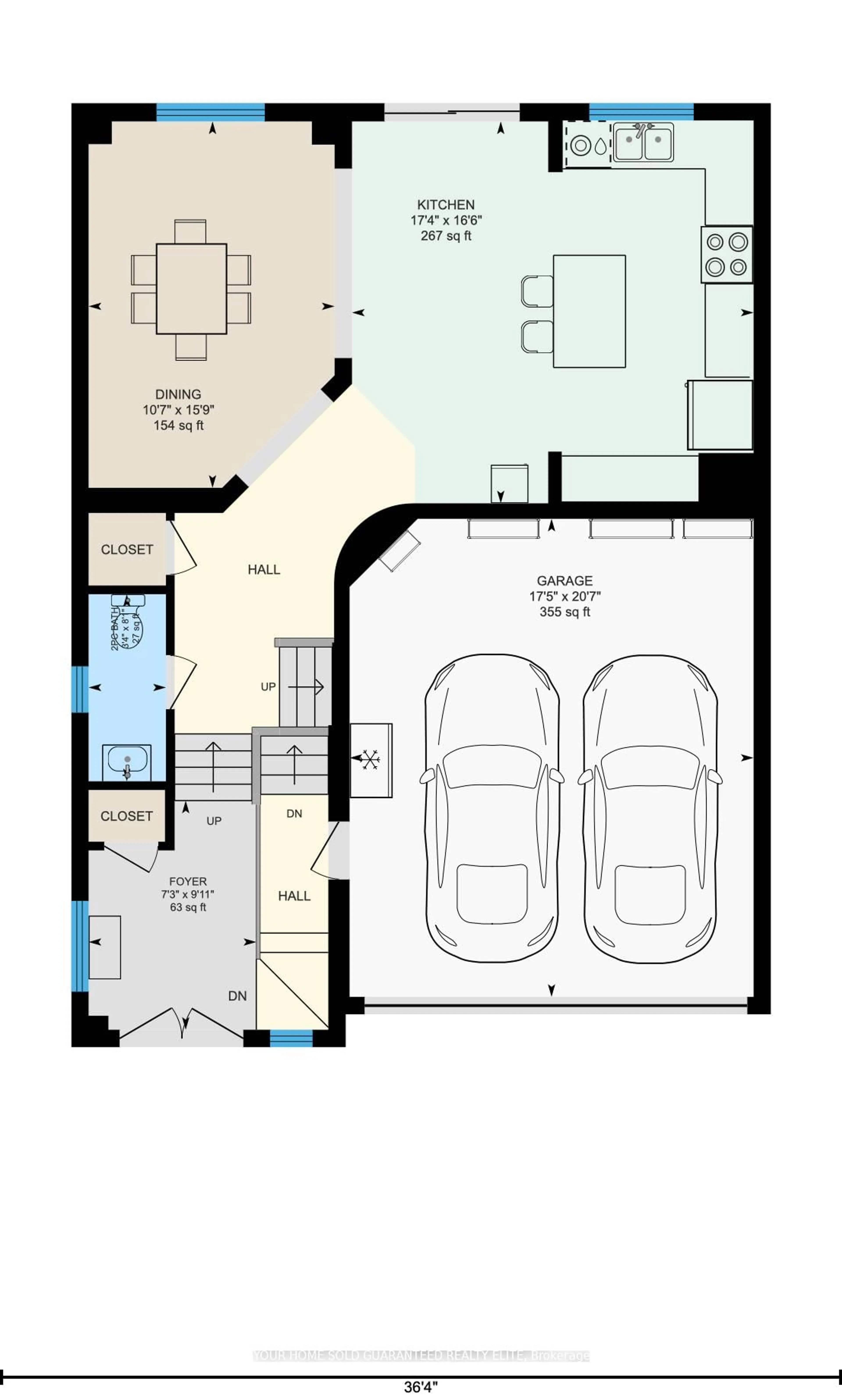 Floor plan for 136 Whitwell Way, Hamilton Ontario L0R 1C0