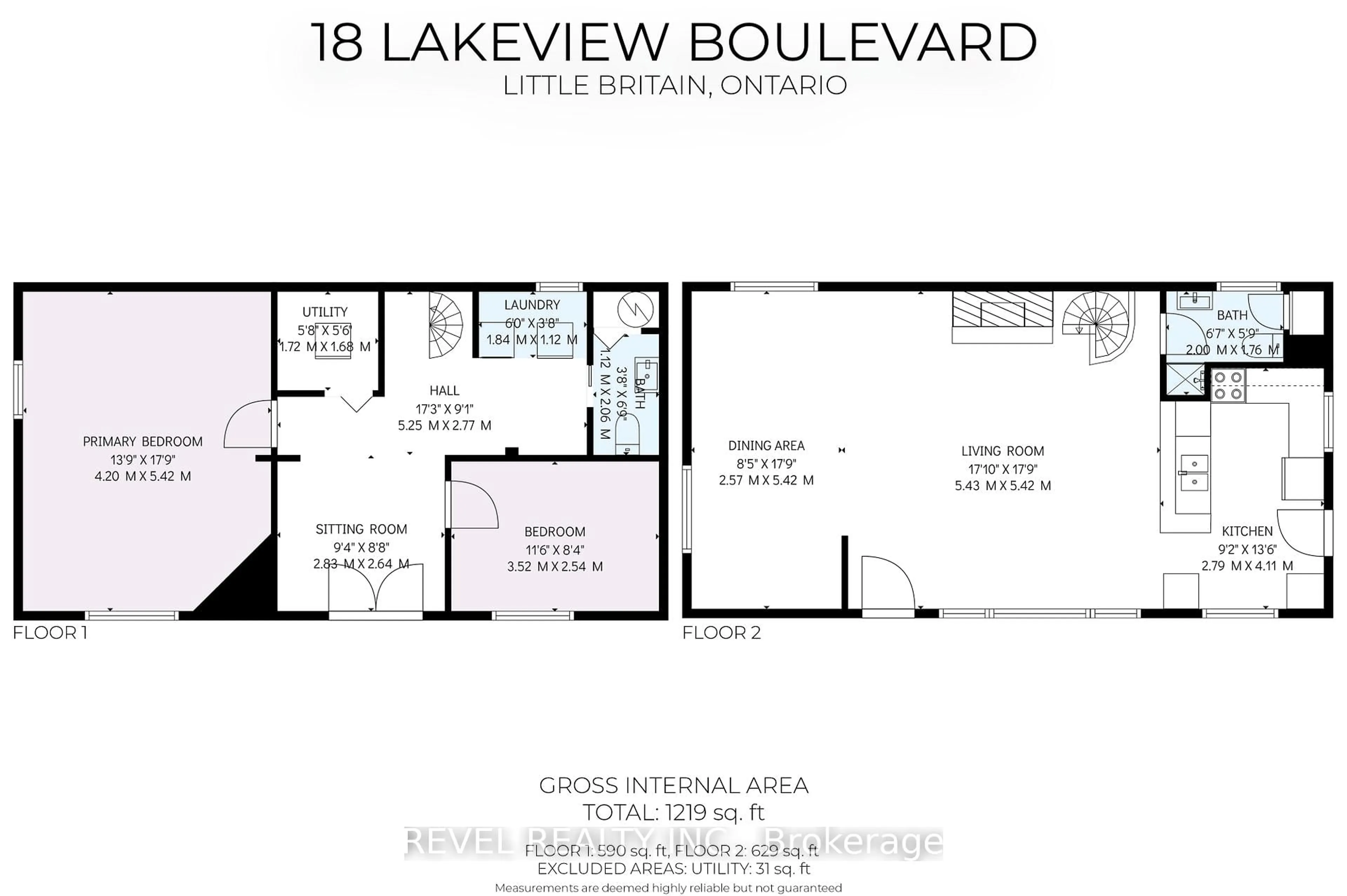 Floor plan for 18 Lakeview Blvd, Kawartha Lakes Ontario K0M 2C0