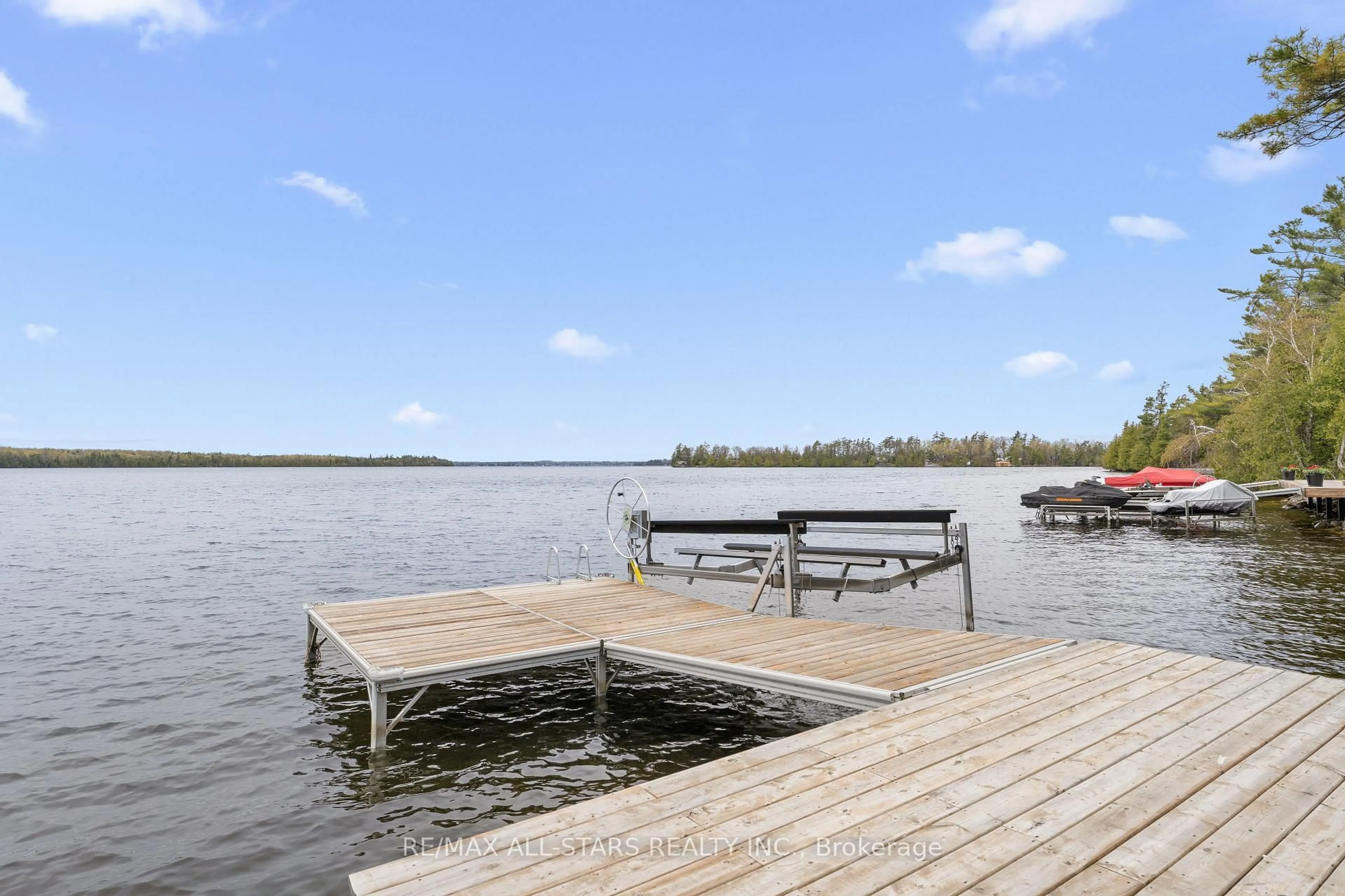 Patio, water/lake/river/ocean view for 39 Peace Point Rd, Kawartha Lakes Ontario K0M 1N0