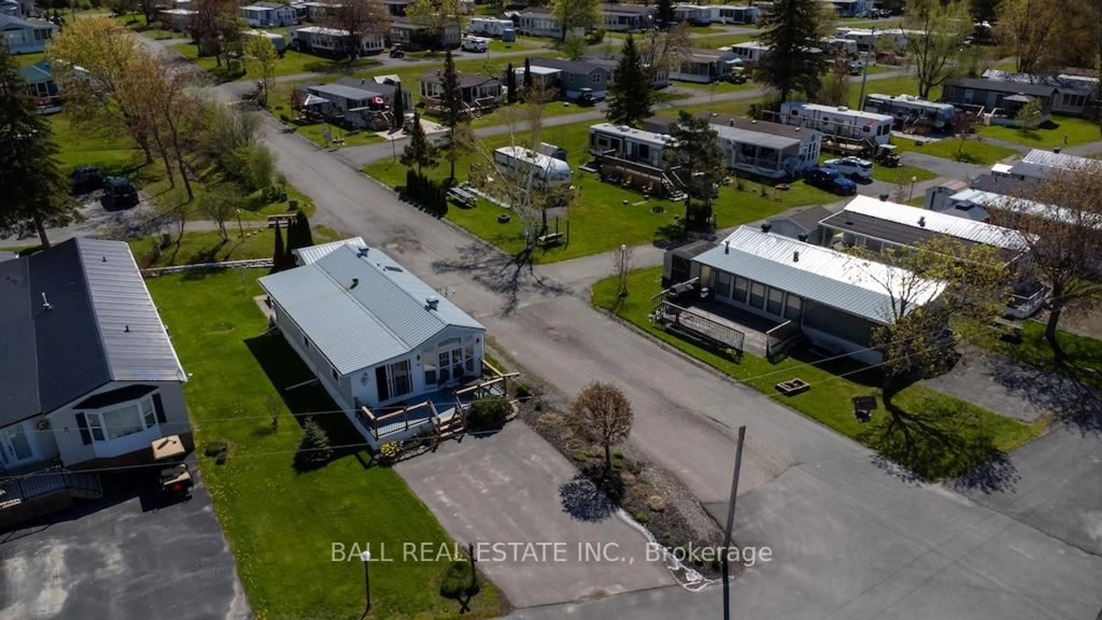 A pic from outside/outdoor area/front of a property/back of a property/a pic from drone, street for 1 McGregor Central, Otonabee-South Monaghan Ontario K0L 2G0