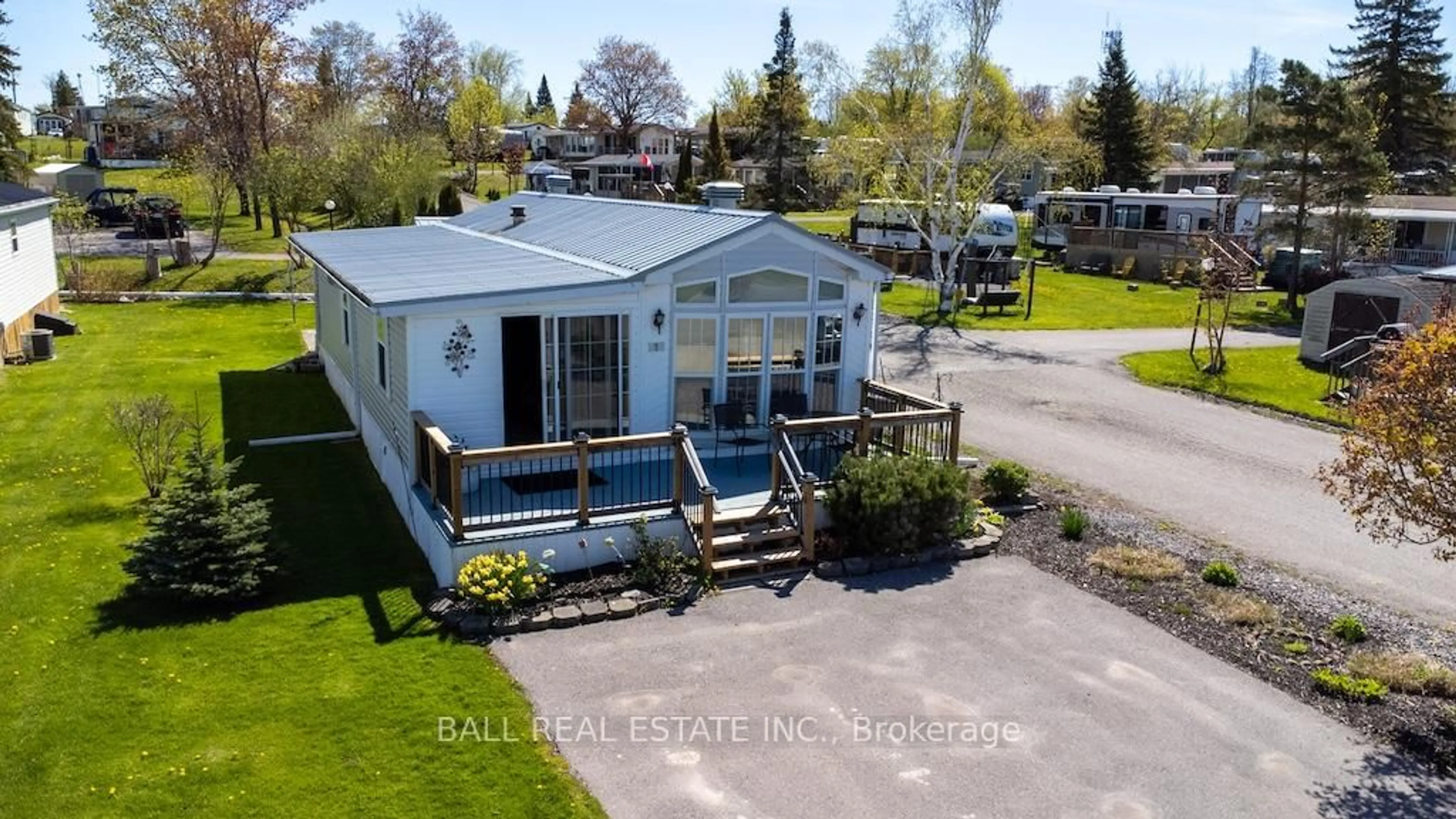 A pic from outside/outdoor area/front of a property/back of a property/a pic from drone, water/lake/river/ocean view for 1 McGregor Central, Otonabee-South Monaghan Ontario K0L 2G0