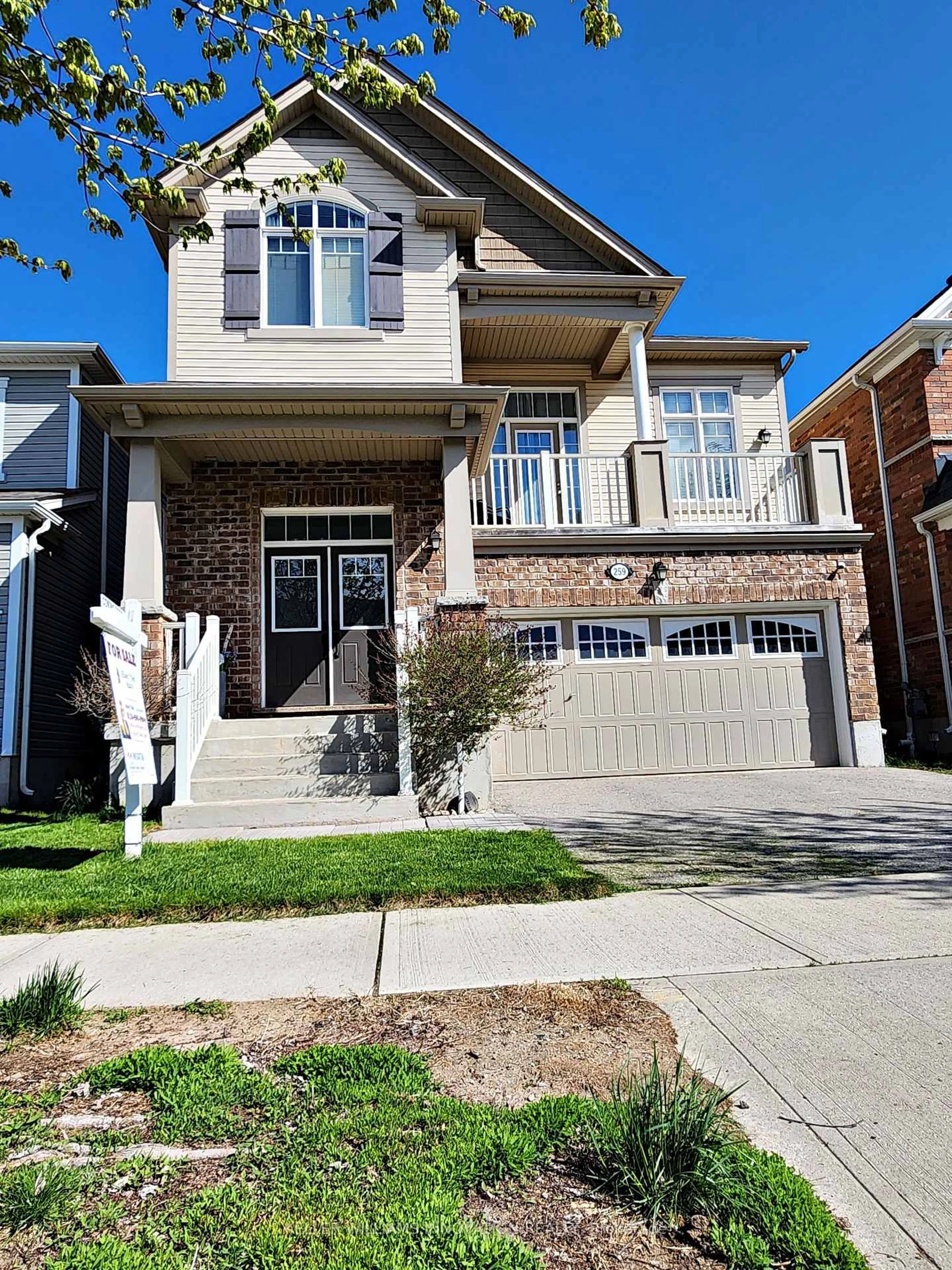Home with brick exterior material, street for 259 Grovehill Cres, Kitchener Ontario N2R 0K8