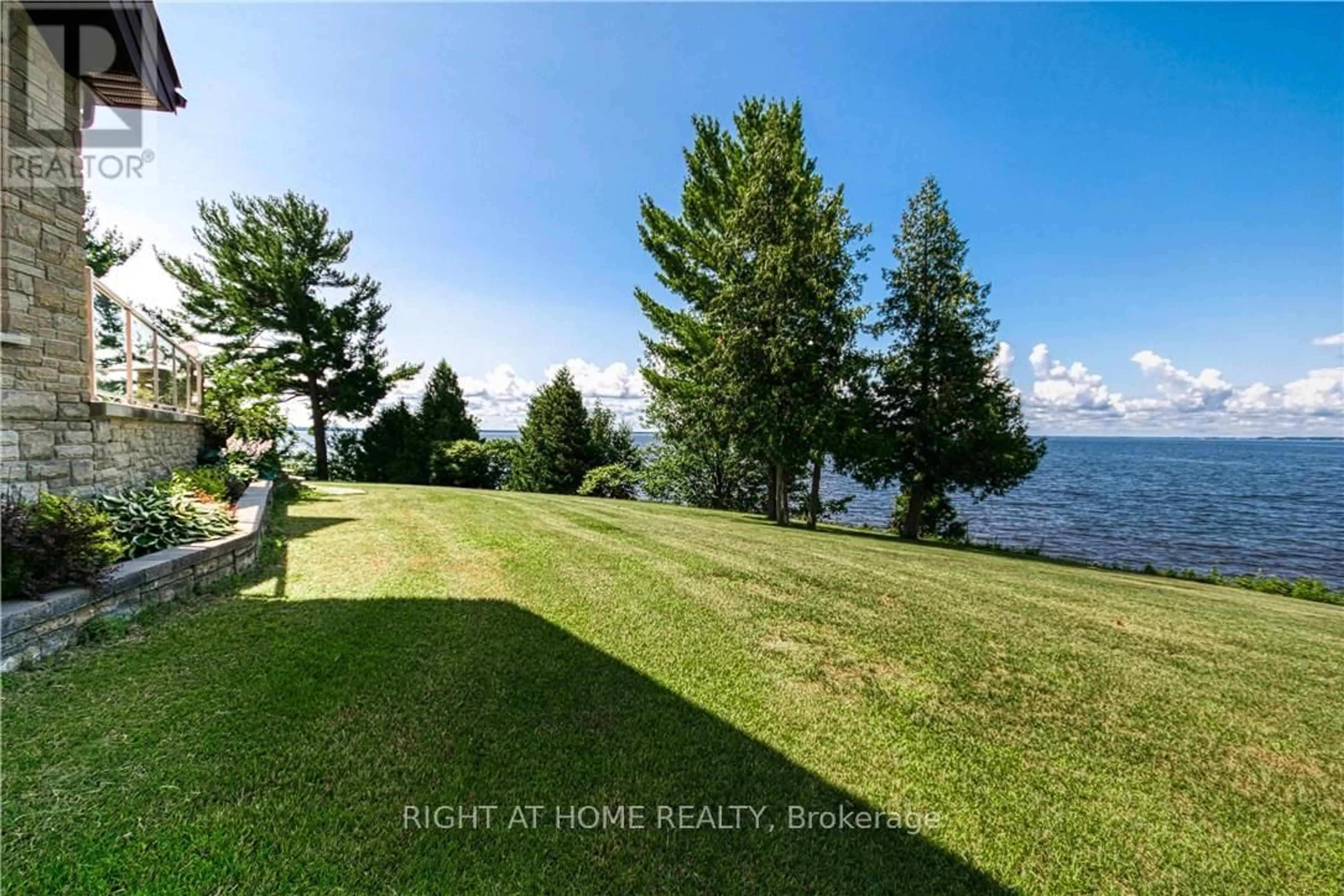 A pic from outside/outdoor area/front of a property/back of a property/a pic from drone, water/lake/river/ocean view for 134 Du Lac Prom, West Nipissing Ontario P2B 3L8