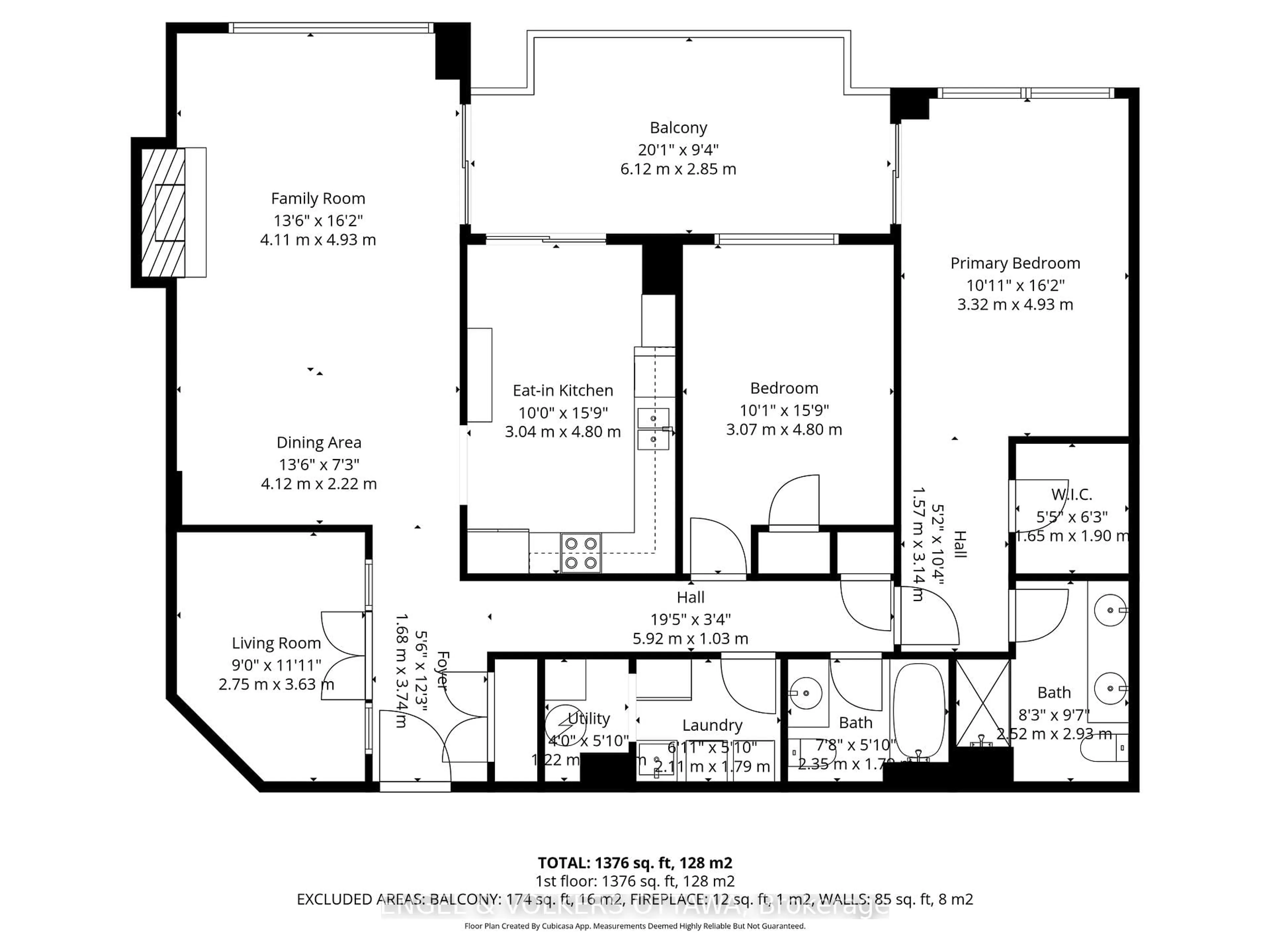 Floor plan for 136 Darlington Private #1008, Ottawa Ontario K1V 0X6
