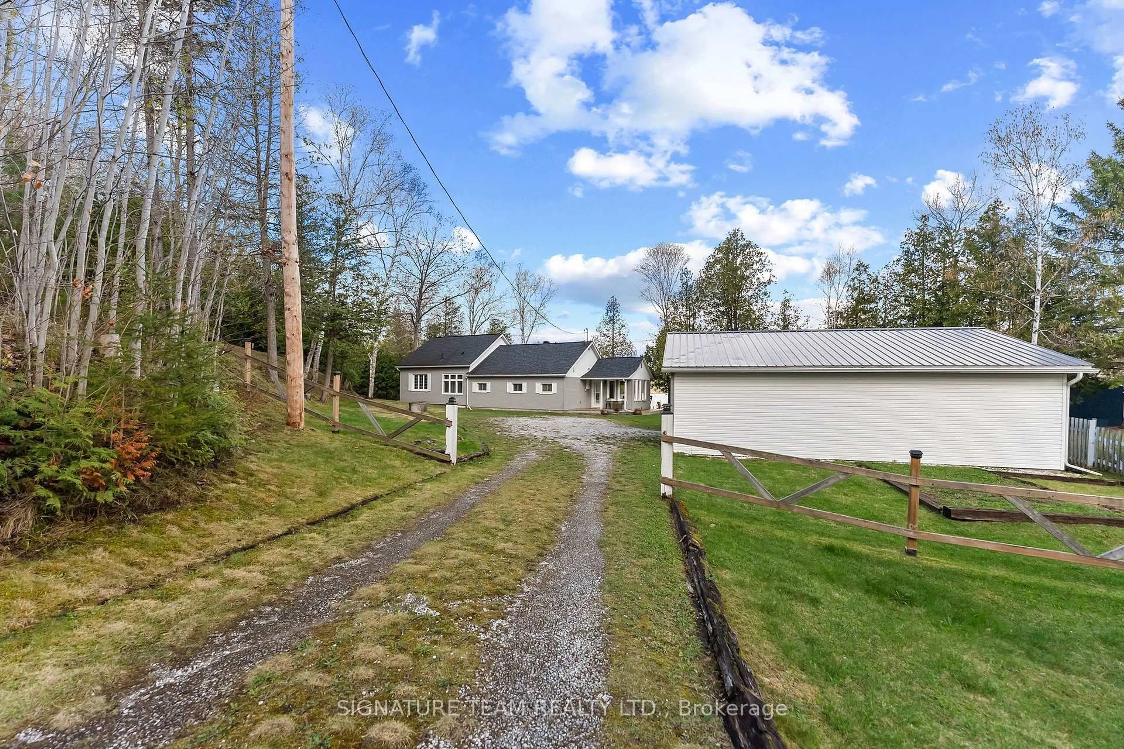 A pic from outside/outdoor area/front of a property/back of a property/a pic from drone, street for 32B Lefty Lane, Haley Station Ontario K0J 1Y0