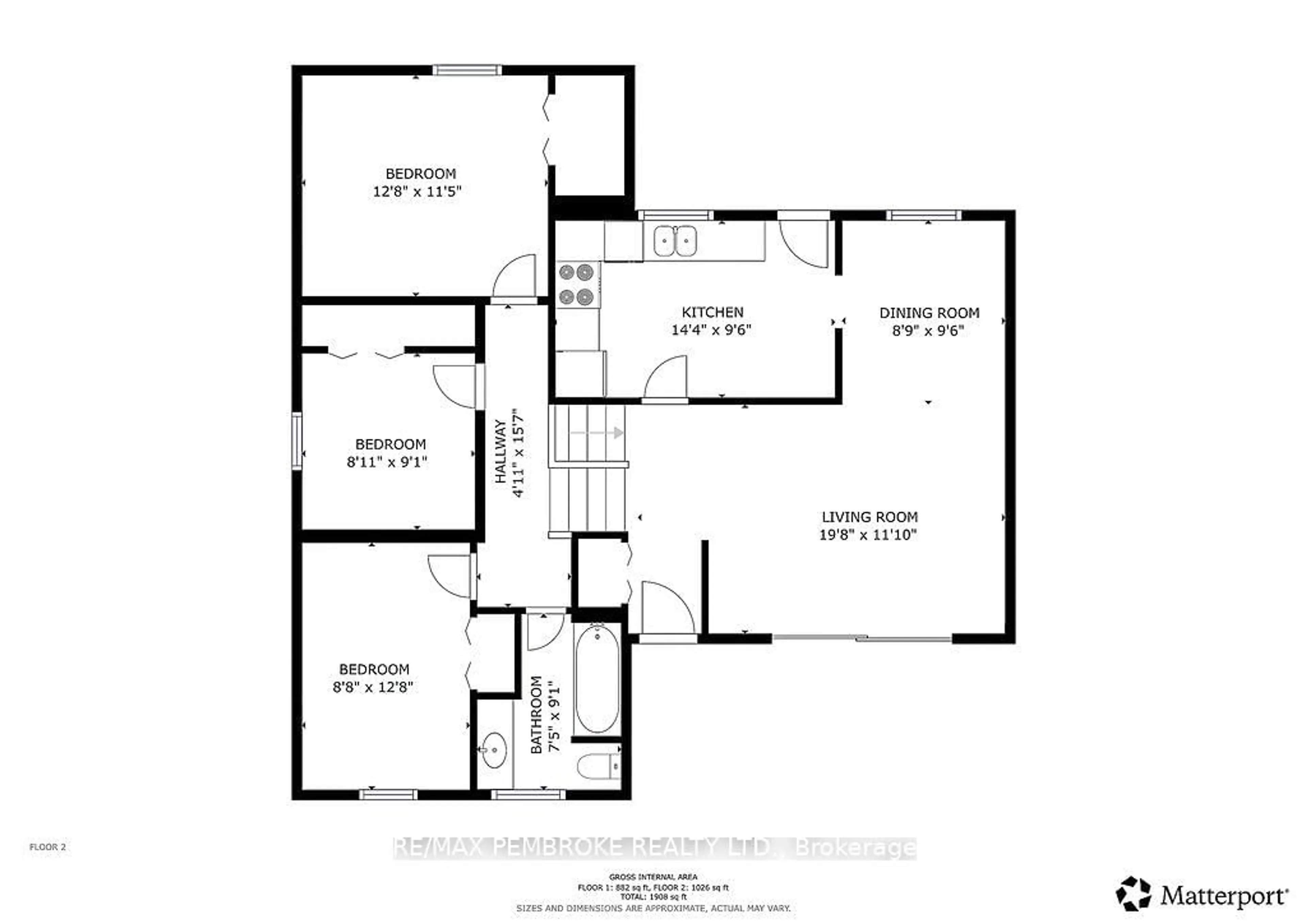Floor plan for 20 Maple Ave, Petawawa Ontario K8H 2Y5