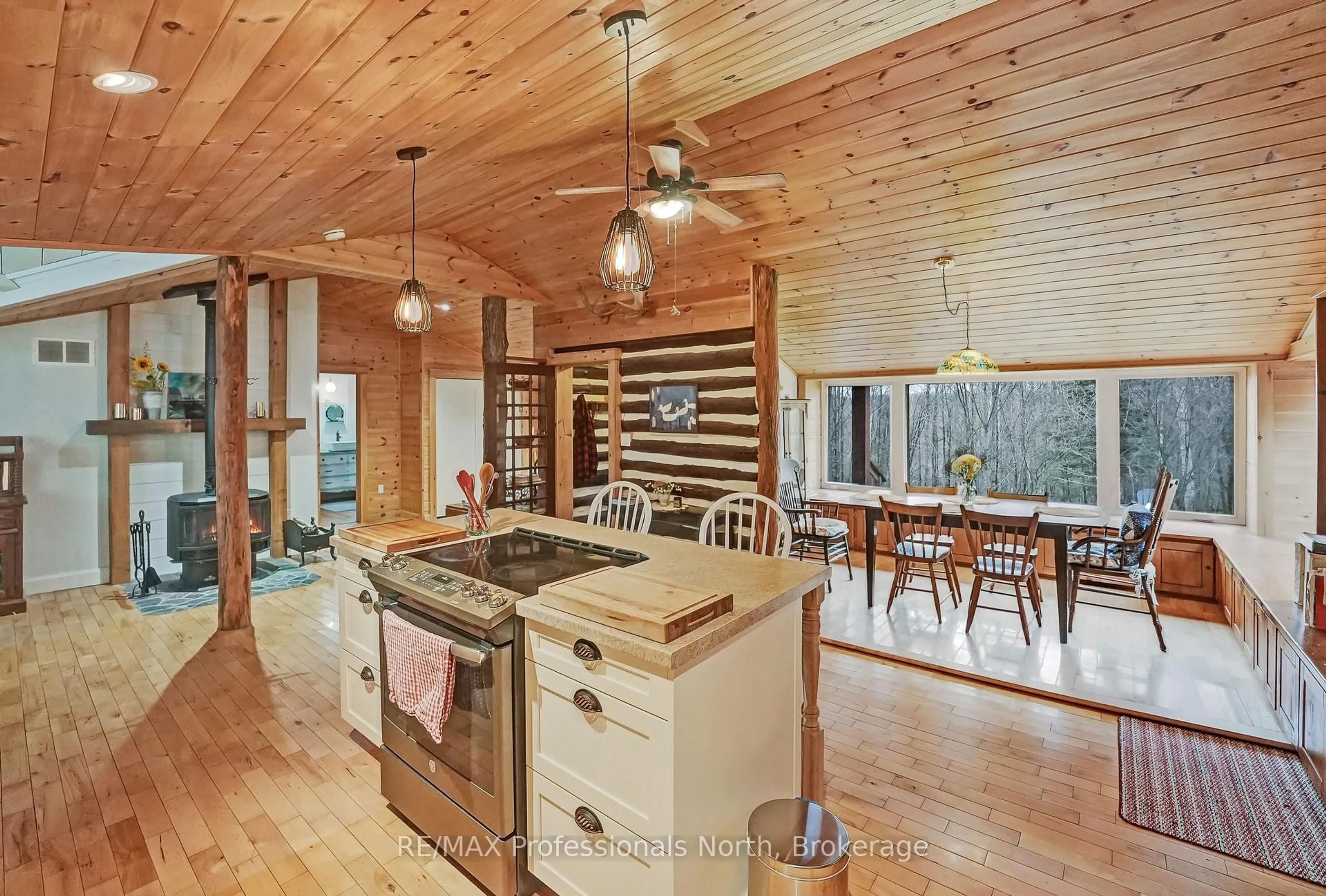 Open concept kitchen, unknown for 1765 Essonville Line, Highlands East Ontario K0L 2Y0