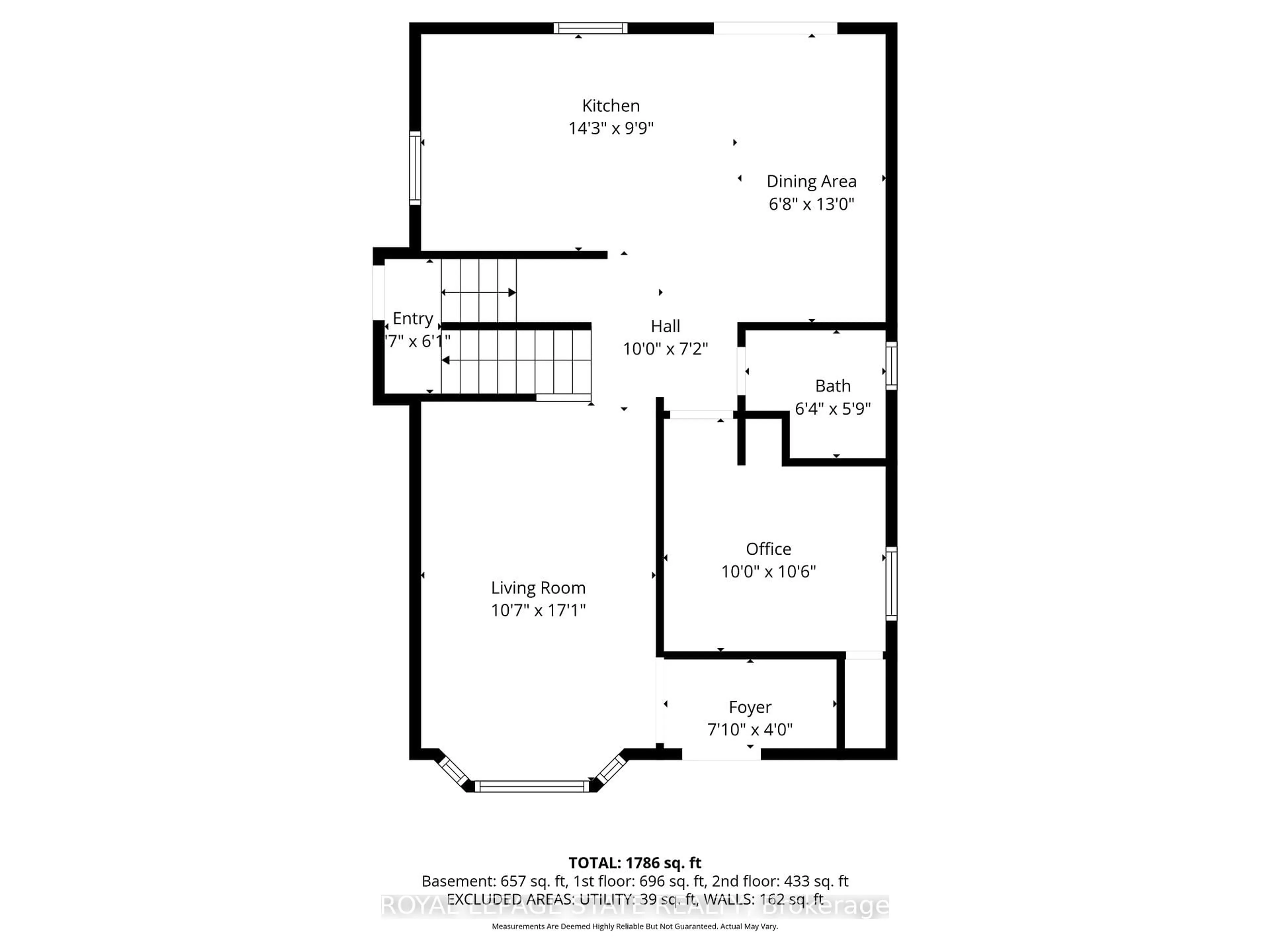 Floor plan for 198 East 19th St, Hamilton Ontario L9A 4S5