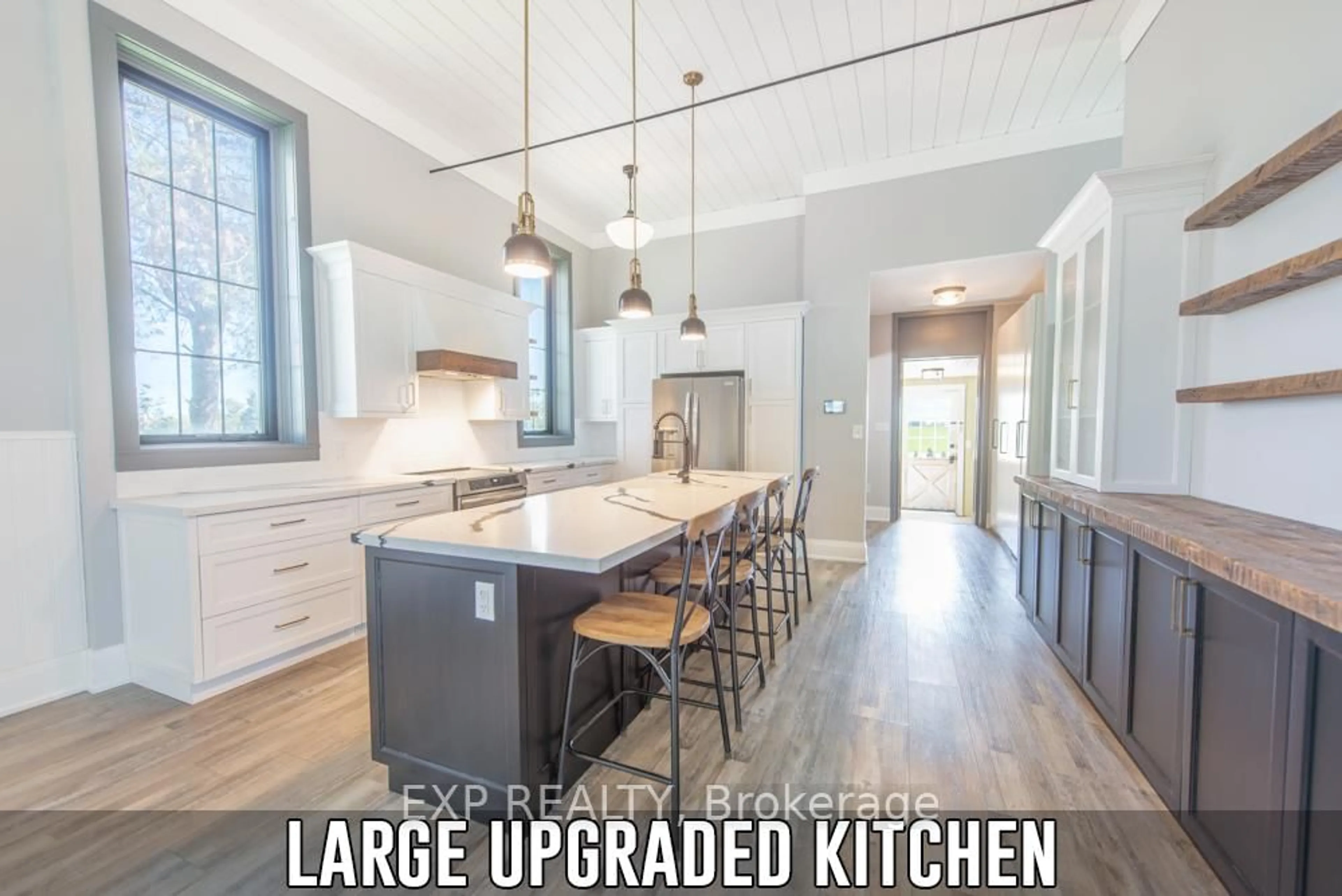 Open concept kitchen, wood/laminate floor for 586274 County Rd 17 Rd, Mulmur Ontario L9V 0R8