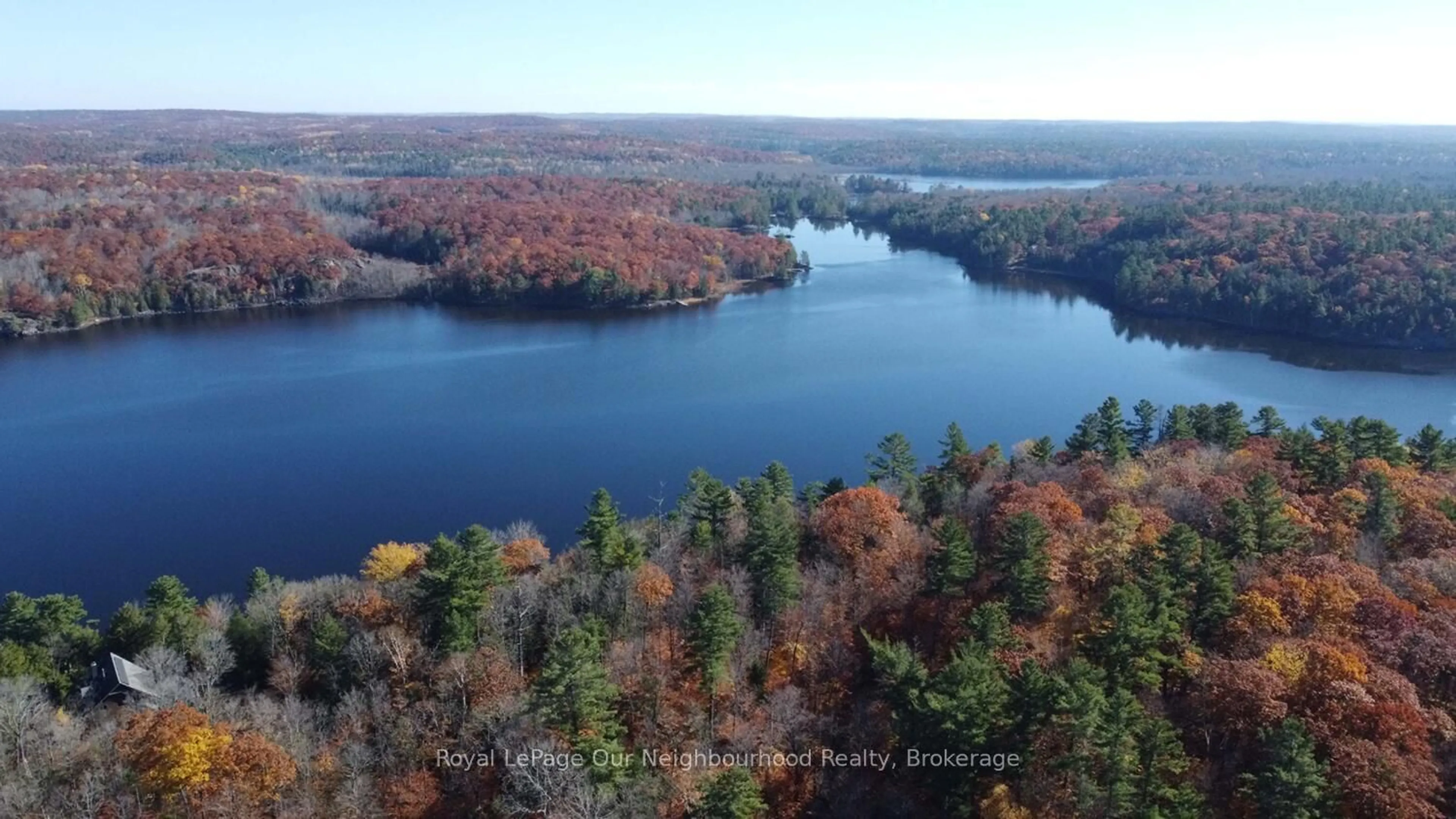 A pic from outside/outdoor area/front of a property/back of a property/a pic from drone, water/lake/river/ocean view for 277 Lake Tangamong West Shore Landing, Limoges Ontario K0K 2M0