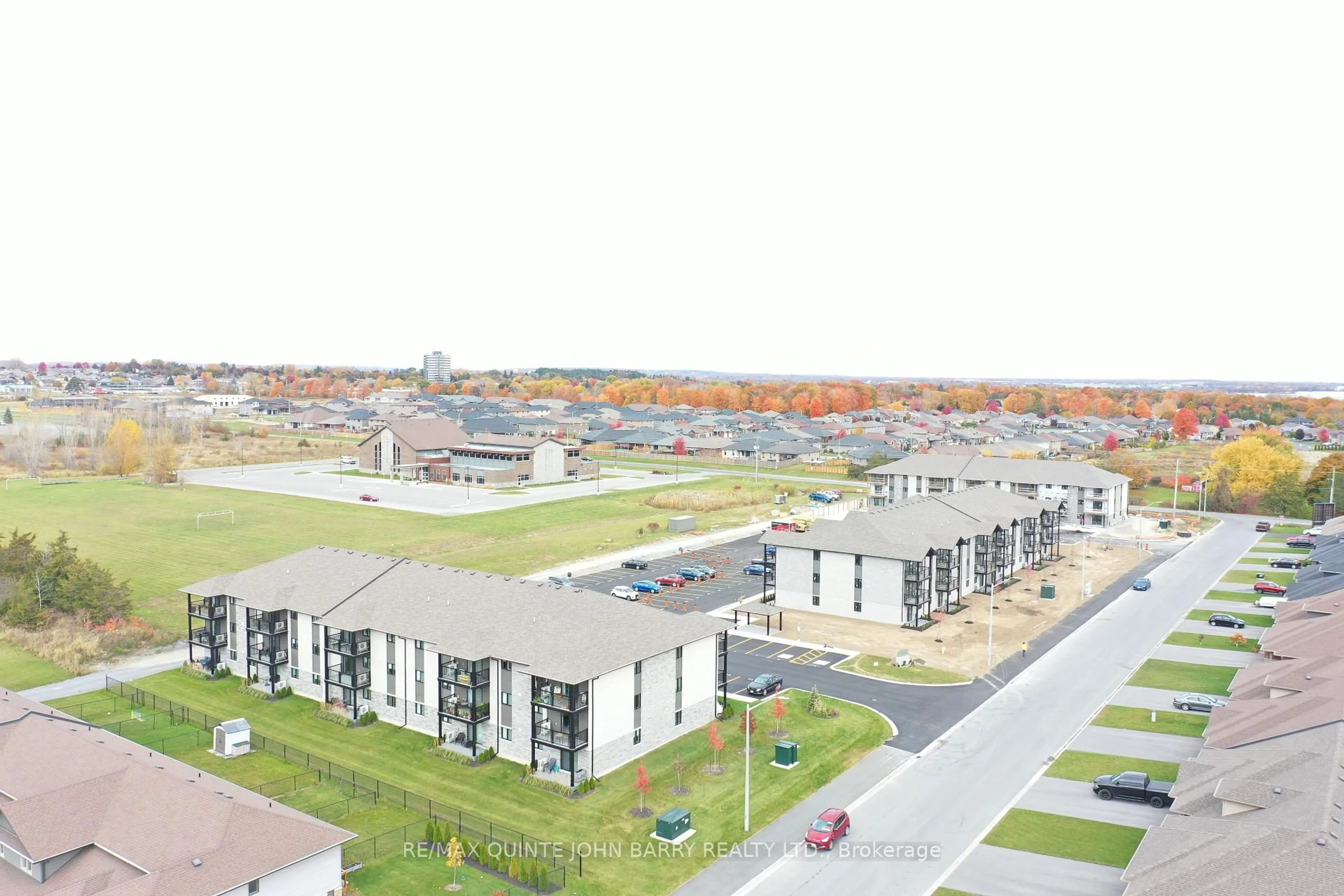 A pic from outside/outdoor area/front of a property/back of a property/a pic from drone, street for 303-10 Hillside Meadow Dr, Quinte West Ontario K8V 0J7