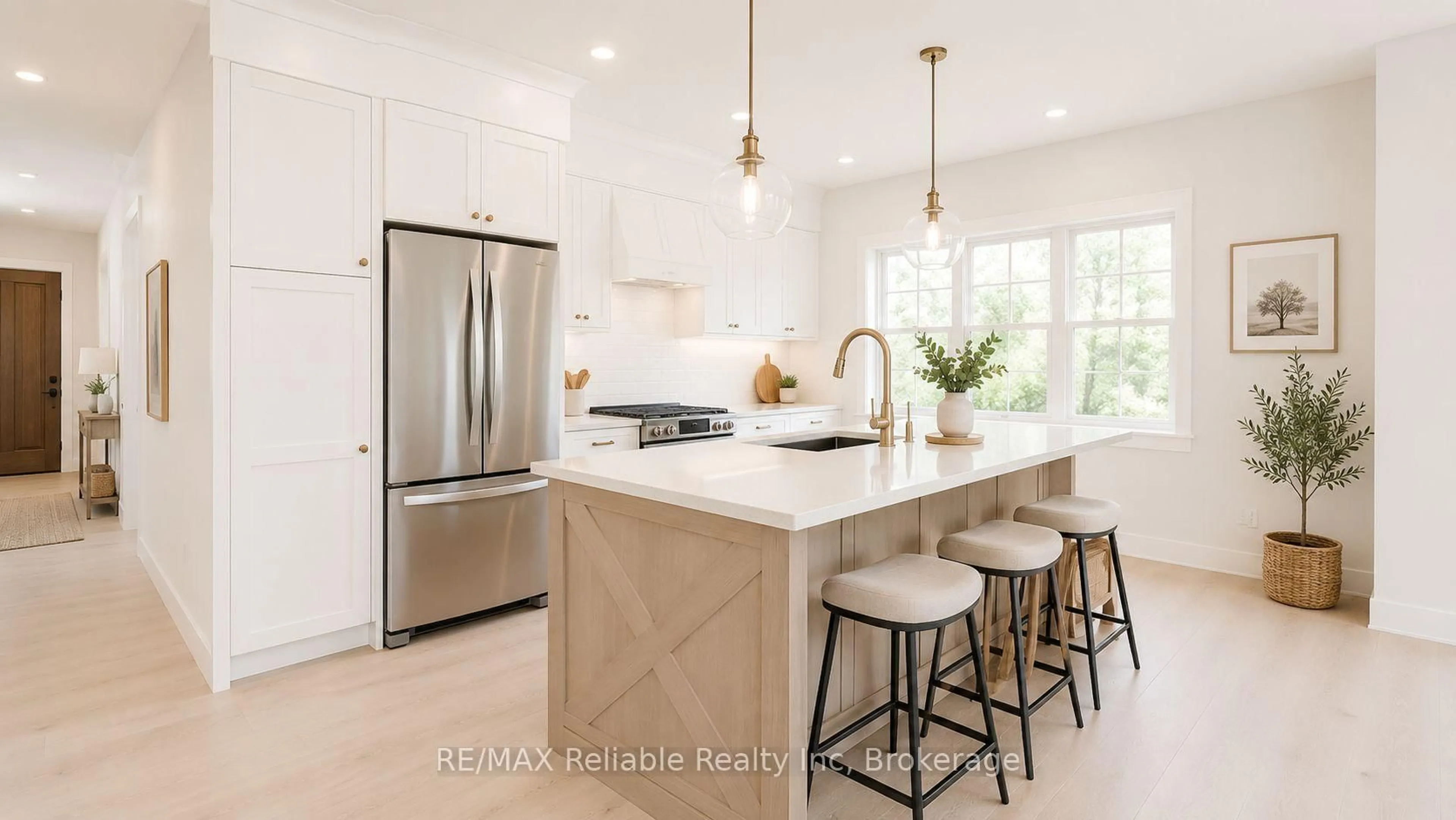 Open concept kitchen, ceramic/tile floor for 2 Thimbleweed Dr, Bluewater Ontario N0M 1G0