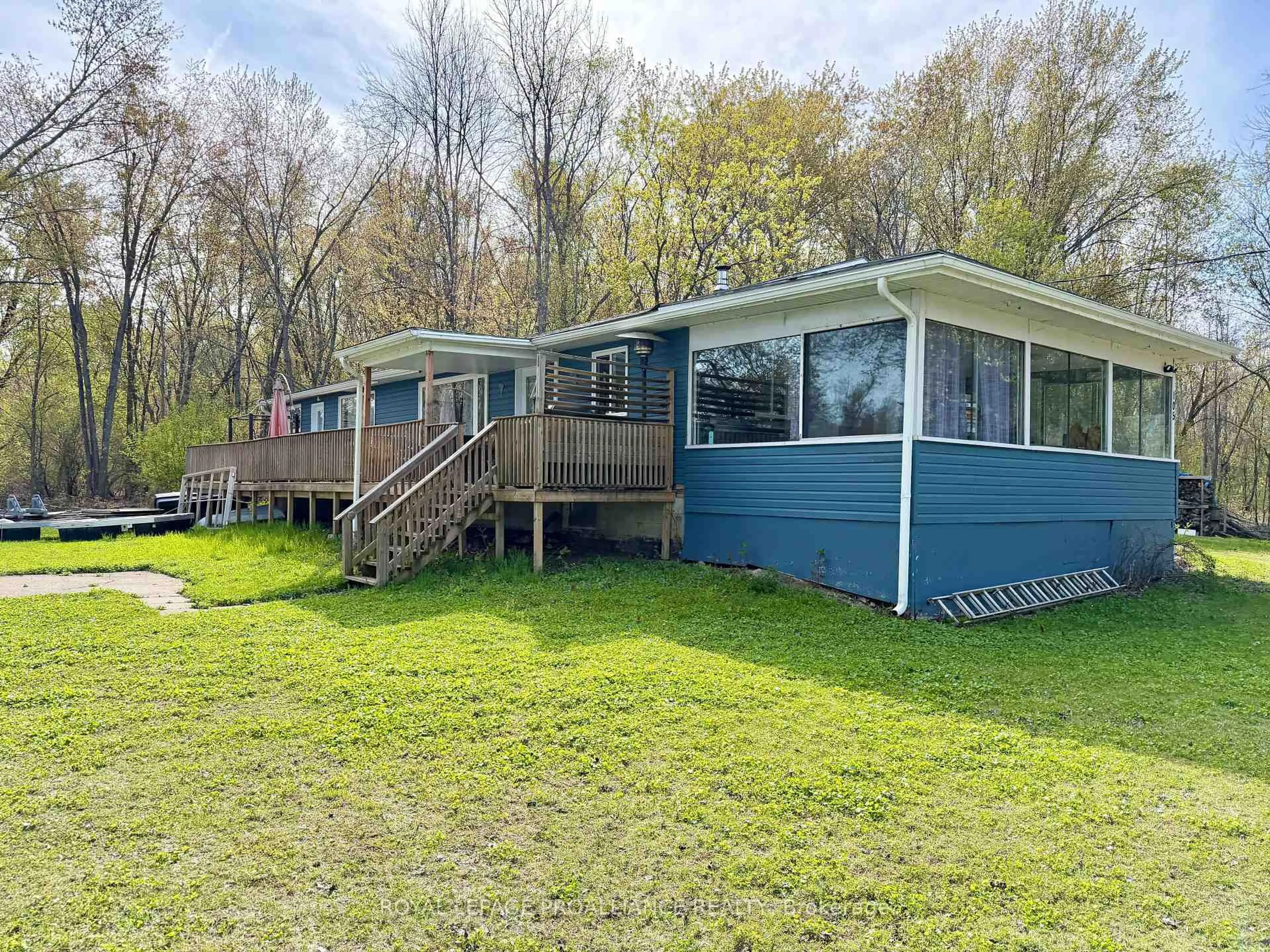 A pic from outside/outdoor area/front of a property/back of a property/a pic from drone, water/lake/river/ocean view for 105 Sanctuary Lane, Quinte West Ontario K0K 2B0