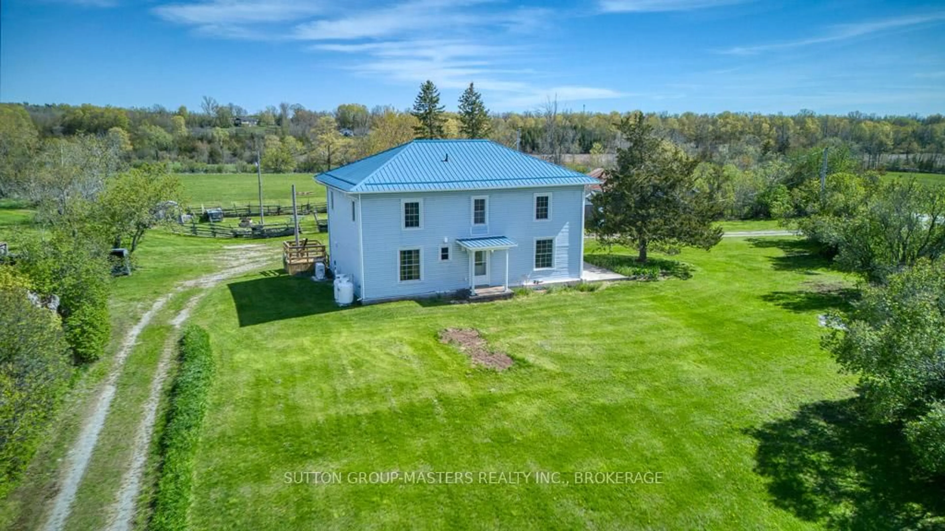A pic from outside/outdoor area/front of a property/back of a property/a pic from drone, water/lake/river/ocean view for 1374 Bethel Rd, Yarker Ontario K0K 3N0