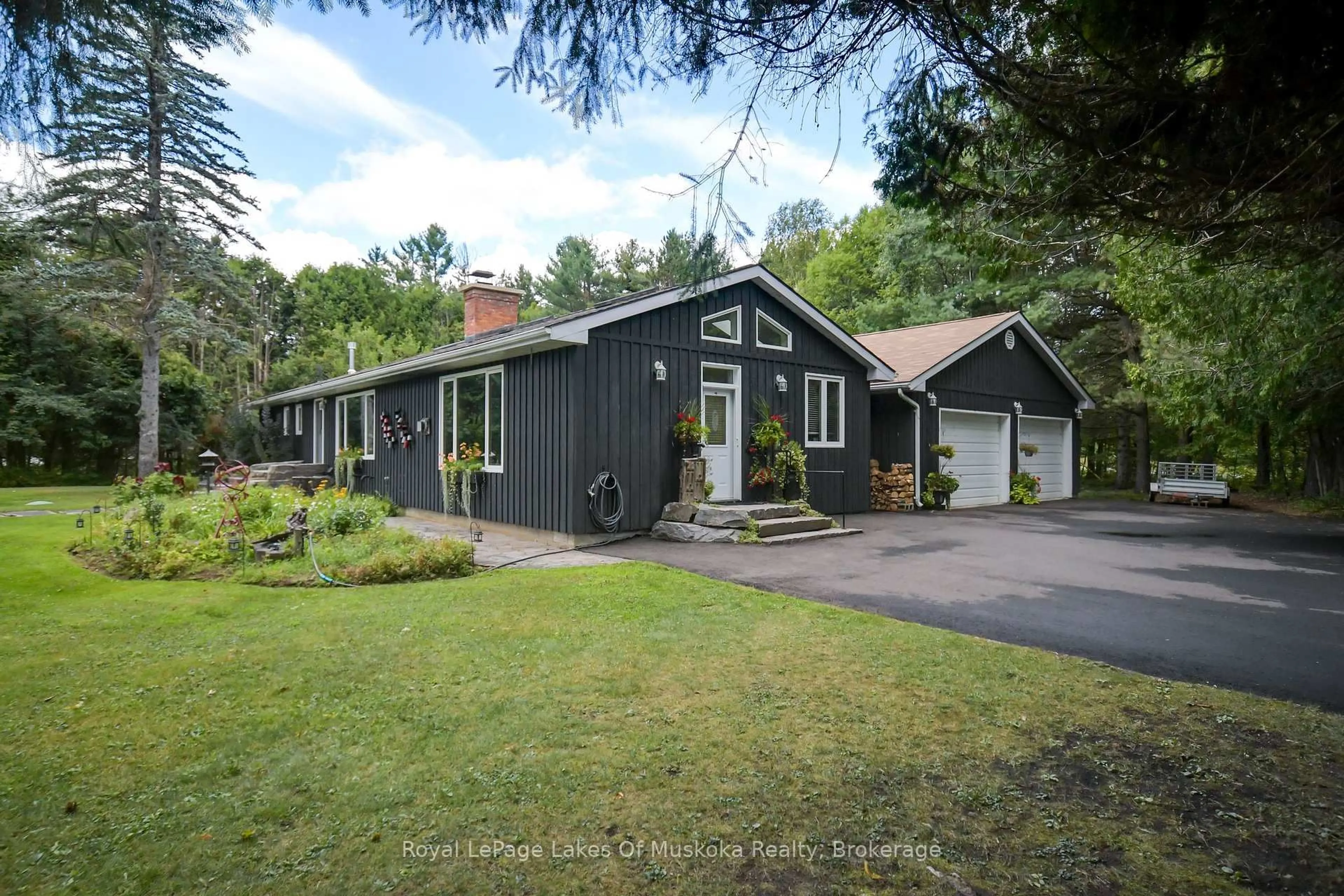 Home with vinyl exterior material, street for 2 Leslie Dr, Bracebridge Ontario P1L 1W8