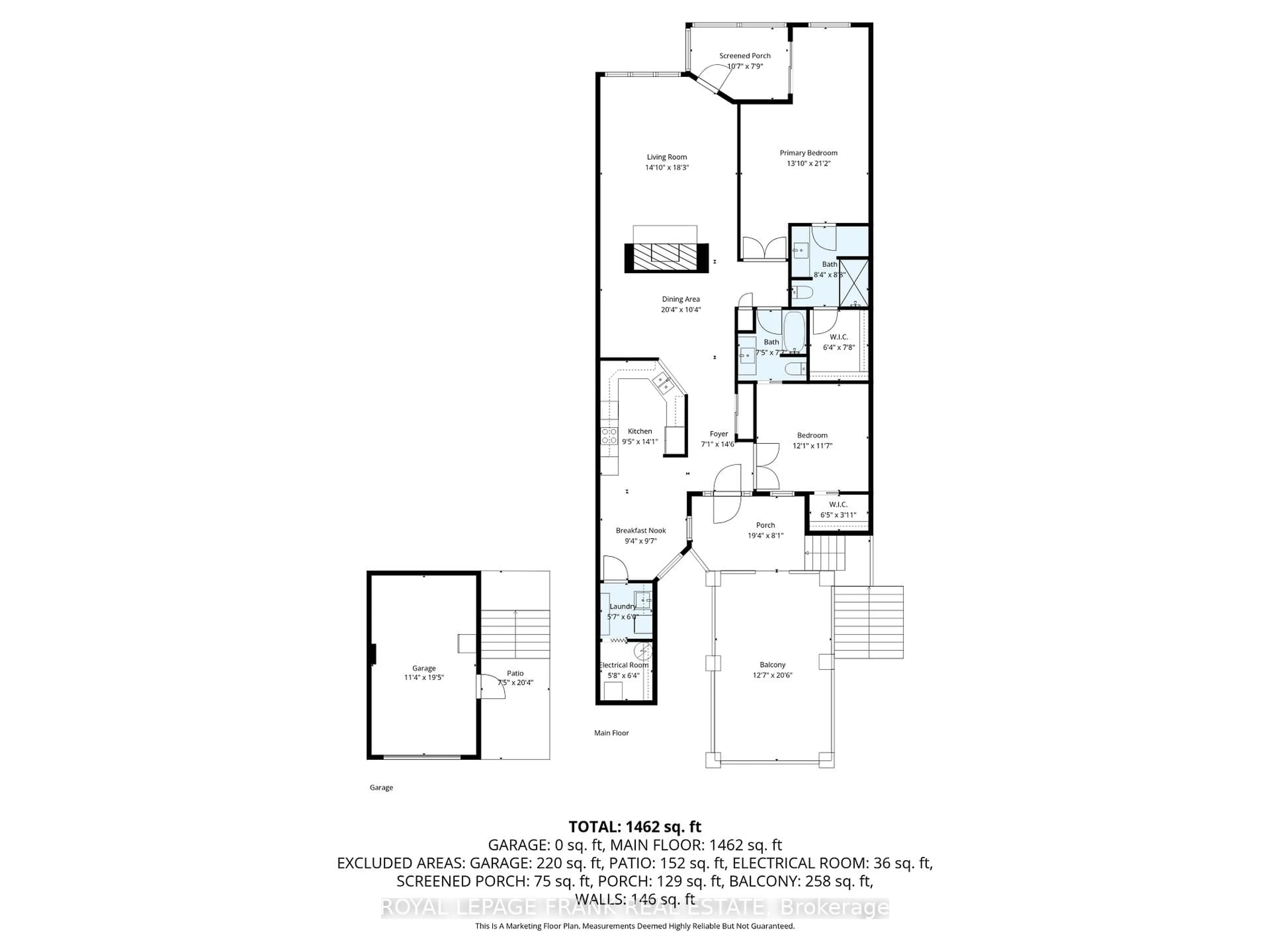 Floor plan for 1 Sherwood St #403, Kawartha Lakes Ontario K0M 1A0