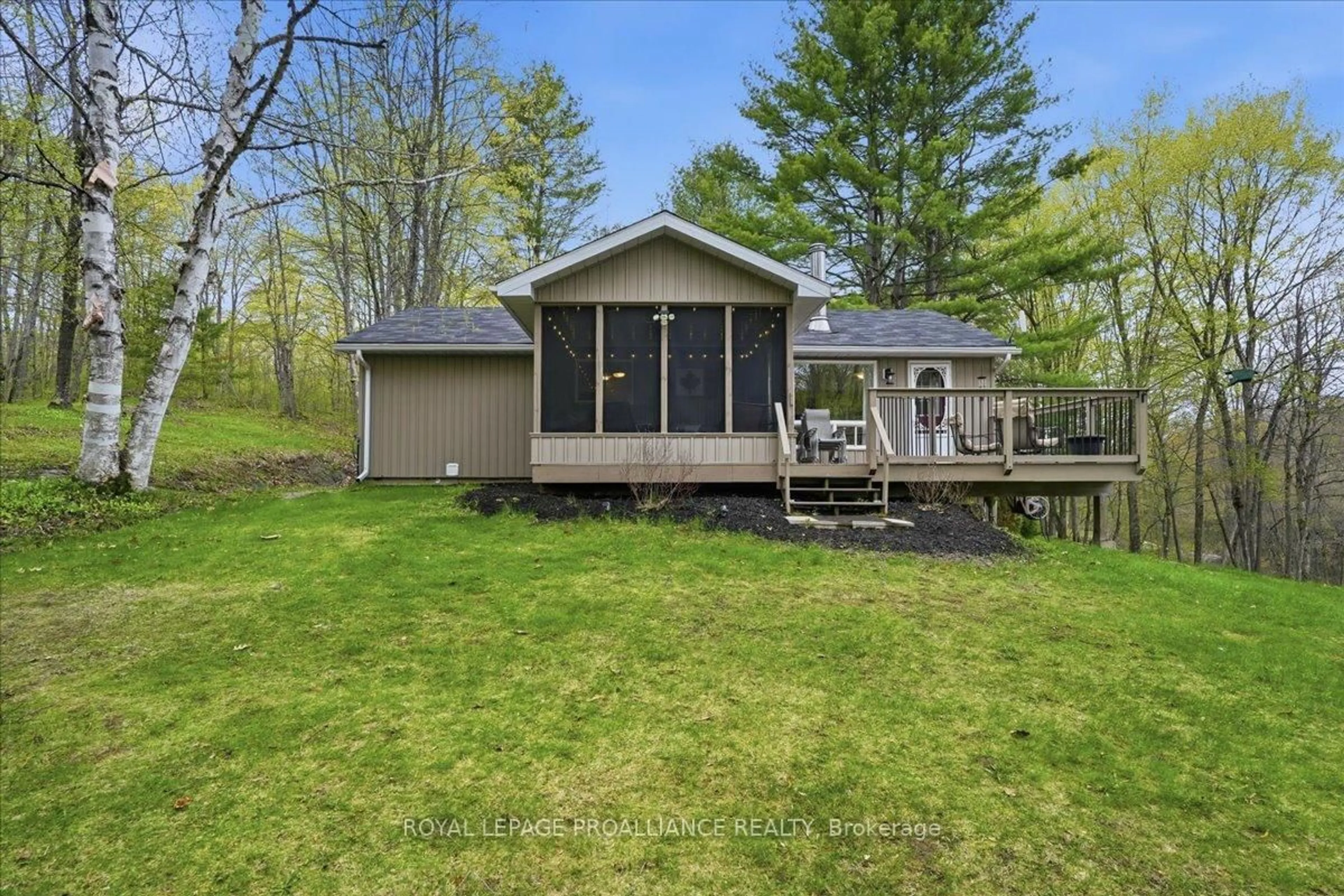A pic from outside/outdoor area/front of a property/back of a property/a pic from drone, water/lake/river/ocean view for 606 Black River Rd, Tweed Ontario K0K 3J0