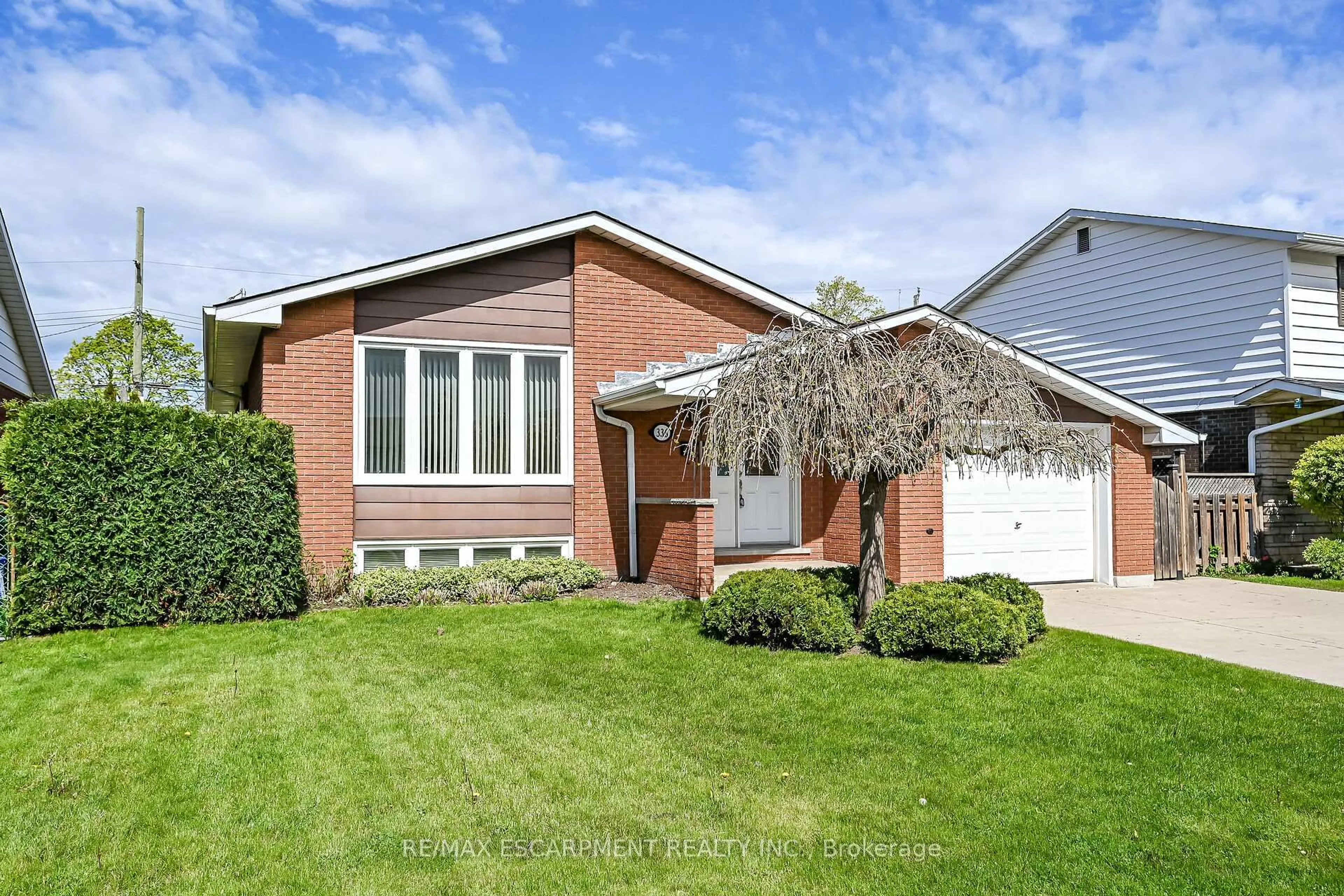Home with brick exterior material, street for 336 Montmorency Dr, Hamilton Ontario L8K 5H4