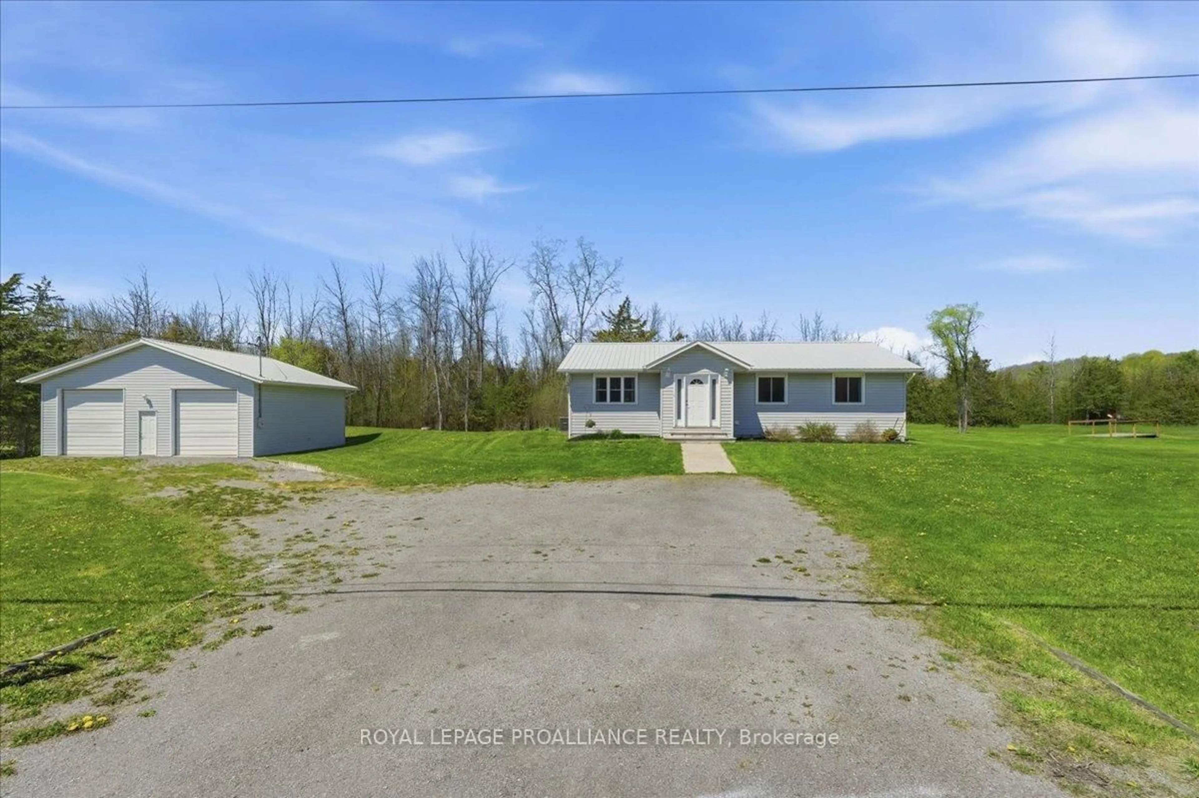 A pic from outside/outdoor area/front of a property/back of a property/a pic from drone, street for 111 Moneymore Rd, Belleville Ontario K0K 2Y0