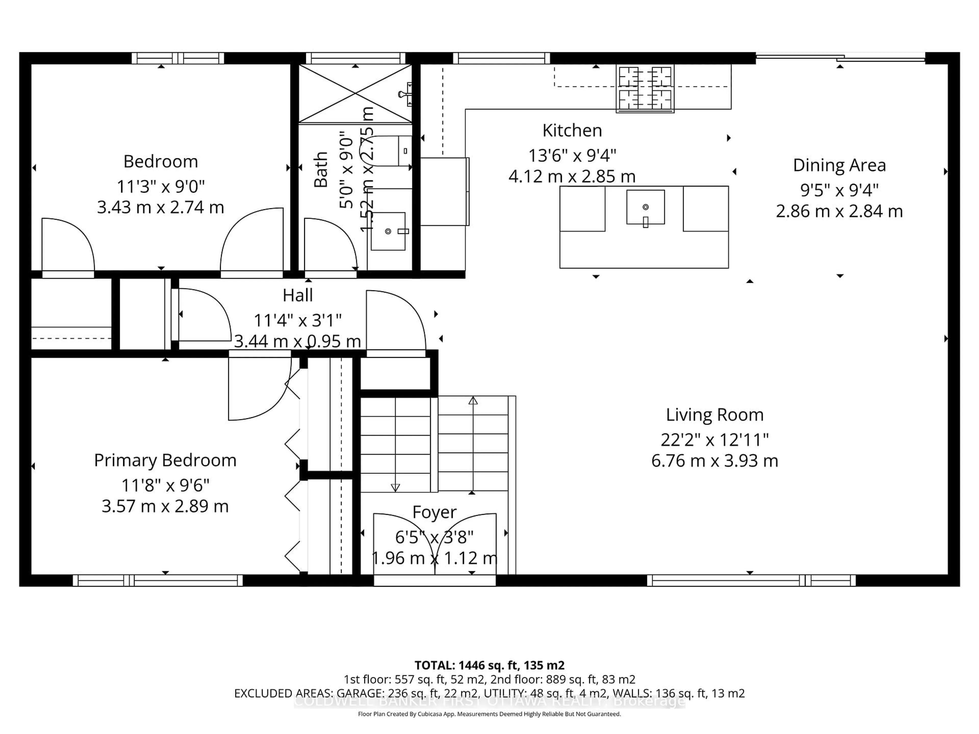 Floor plan for 740 Garner Ave, Ottawa Ontario K1V 6M7