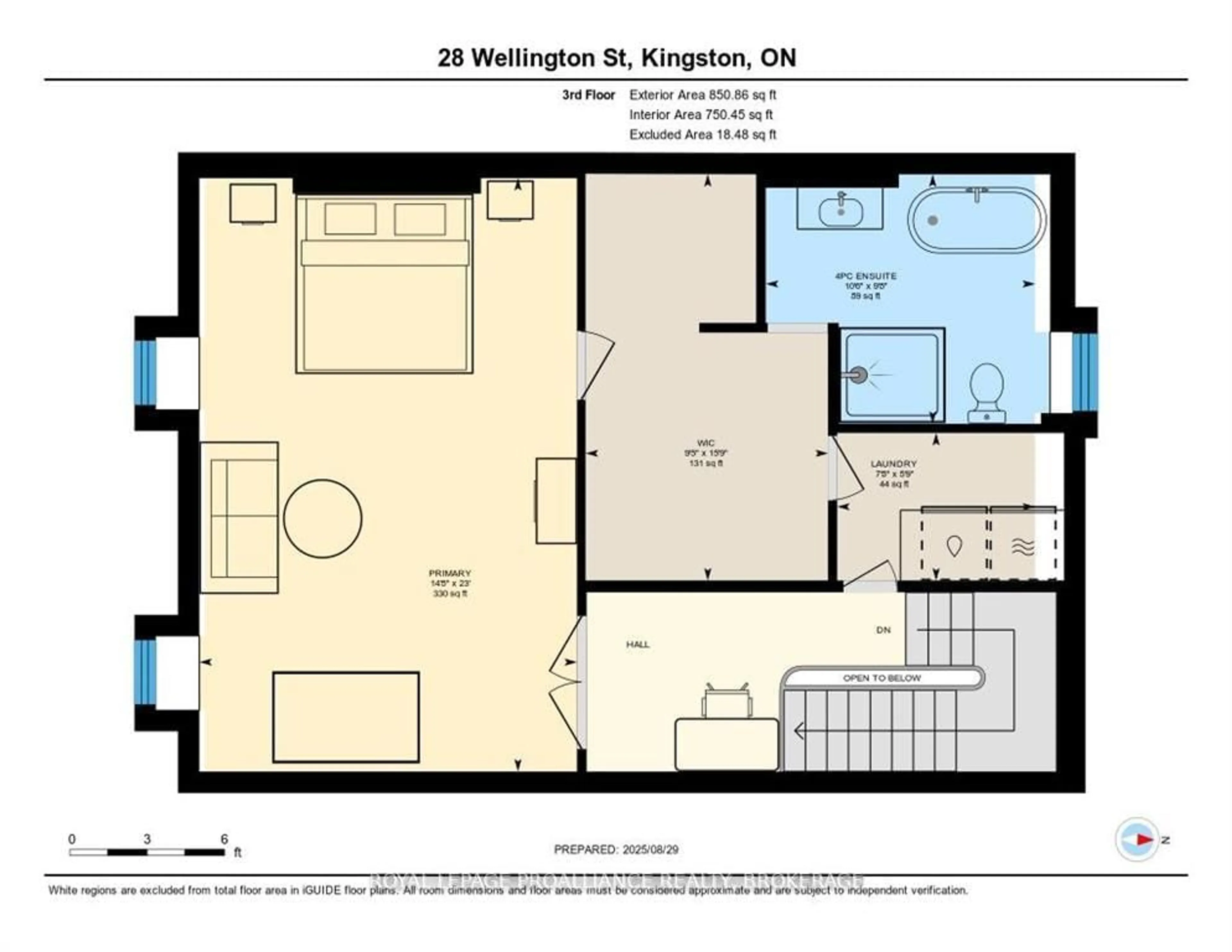 Floor plan for 28 Wellington St, Kingston Ontario K7L 3C1