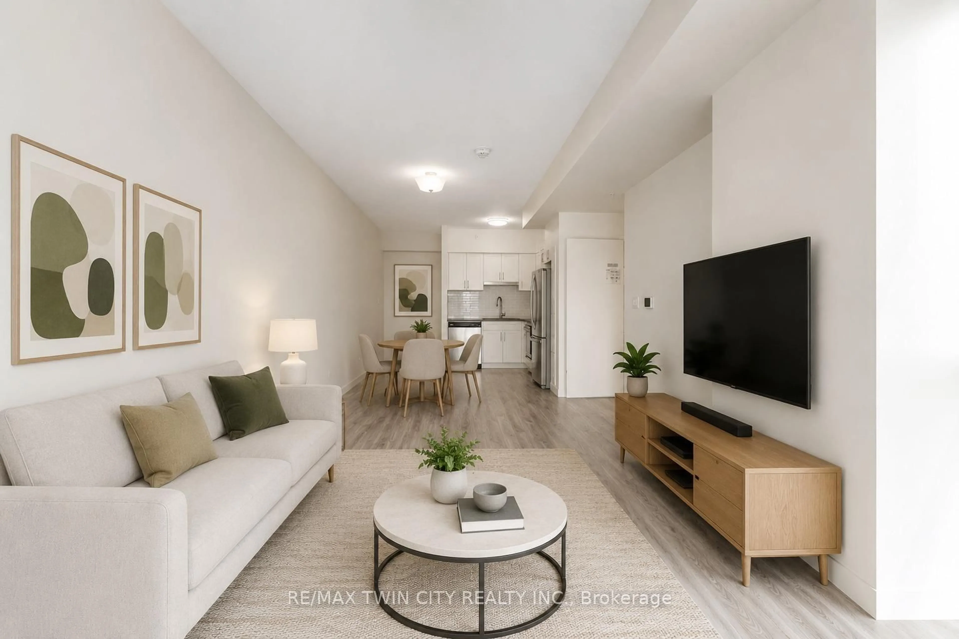 Living room with furniture, unknown for 128 King St #904, Waterloo Ontario N2J 2X9