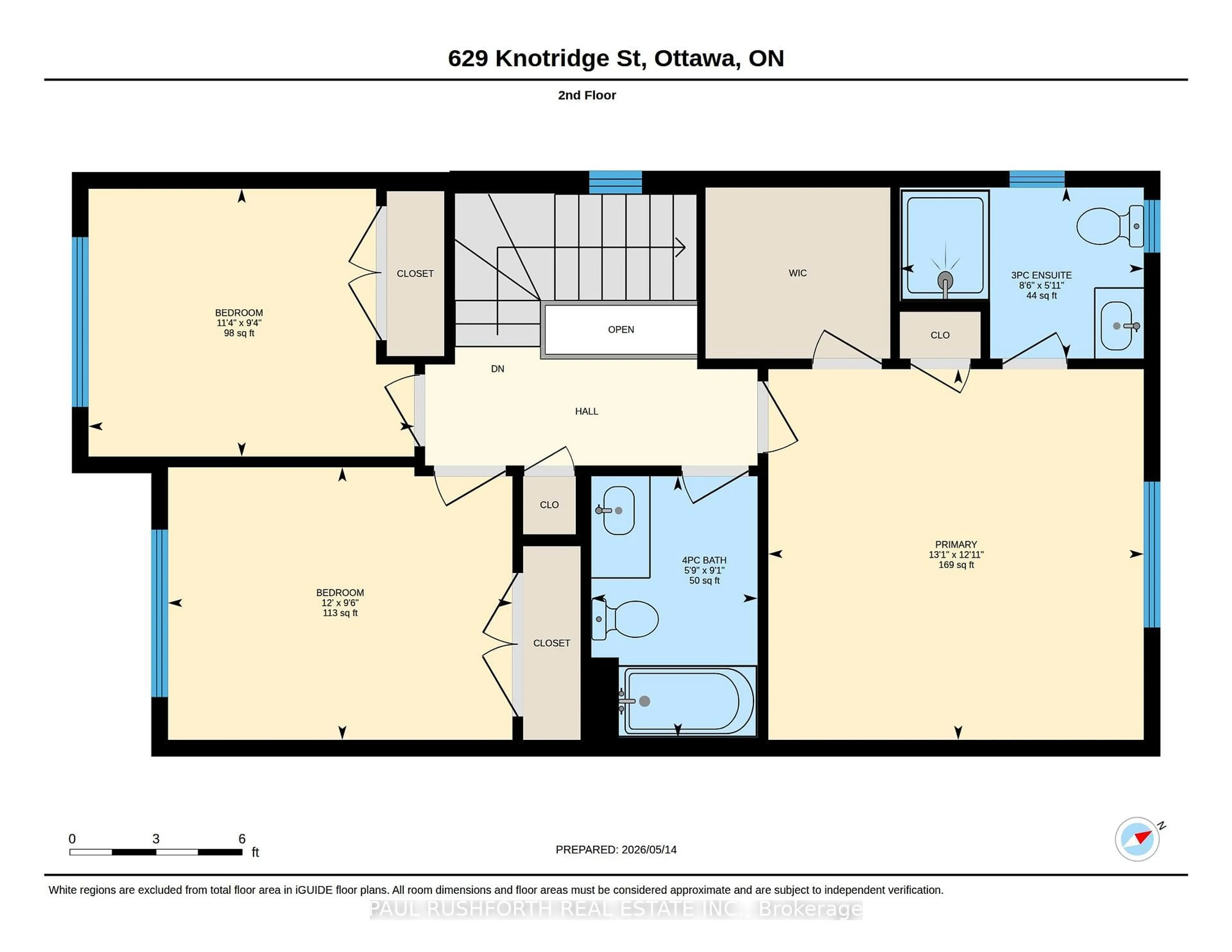 Floor plan for 629 Knotridge St, Orleans Ontario K1W 0N7