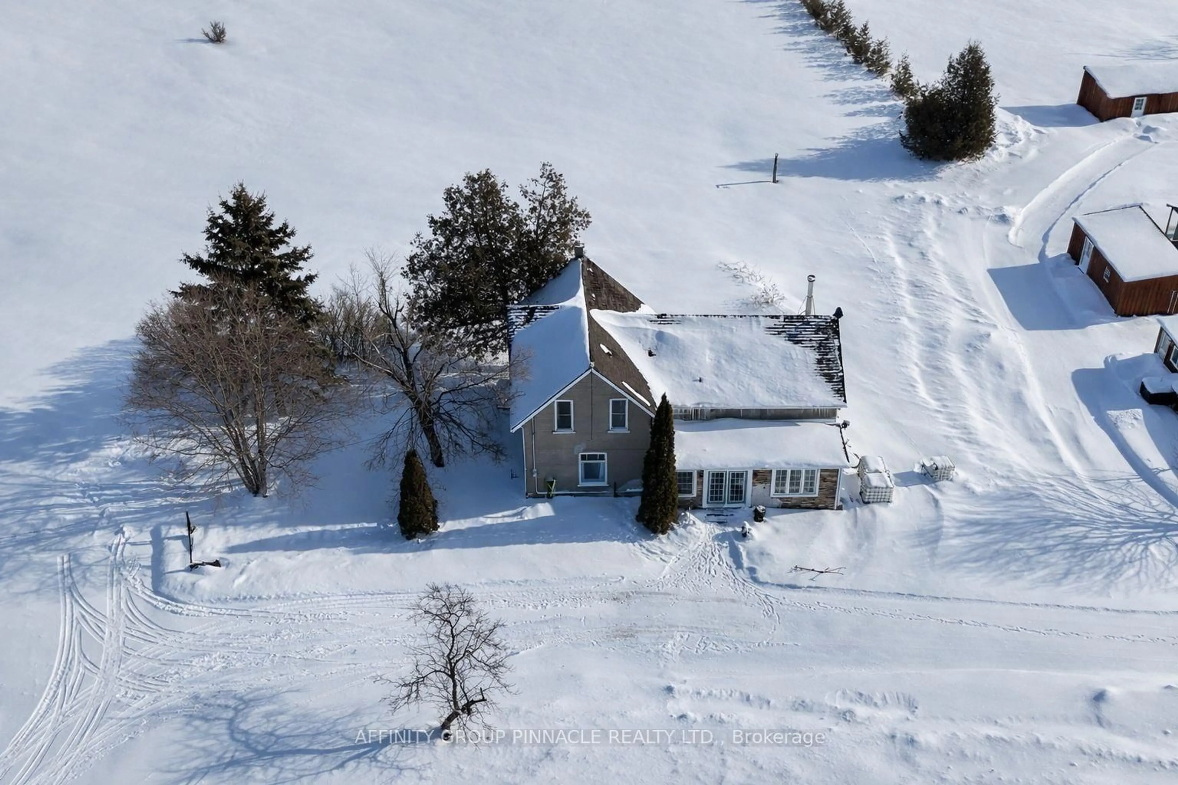 A pic from outside/outdoor area/front of a property/back of a property/a pic from drone, street for 482 Portage Rd, Kawartha Lakes Ontario K0M 2B0
