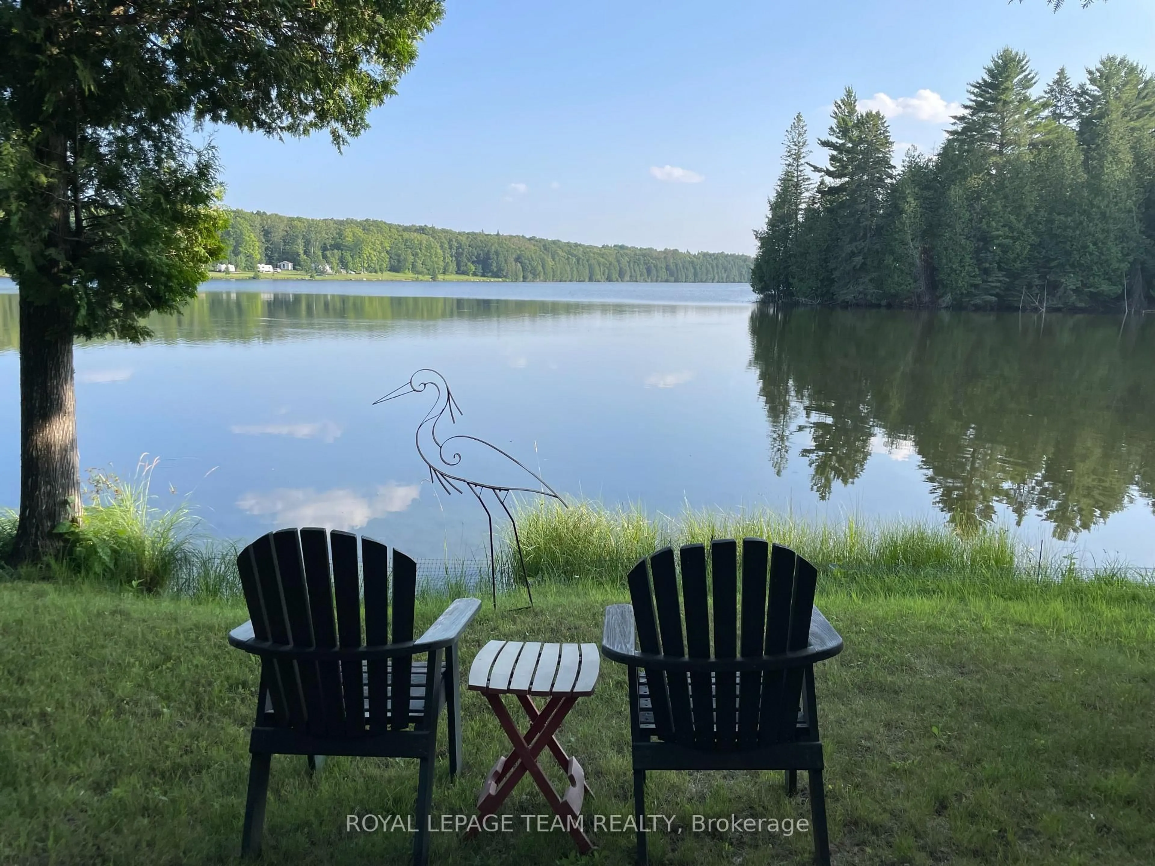 Patio, water/lake/river/ocean view for 58 Luloff Lane, Palmer Rapids Ontario K0J 2E0