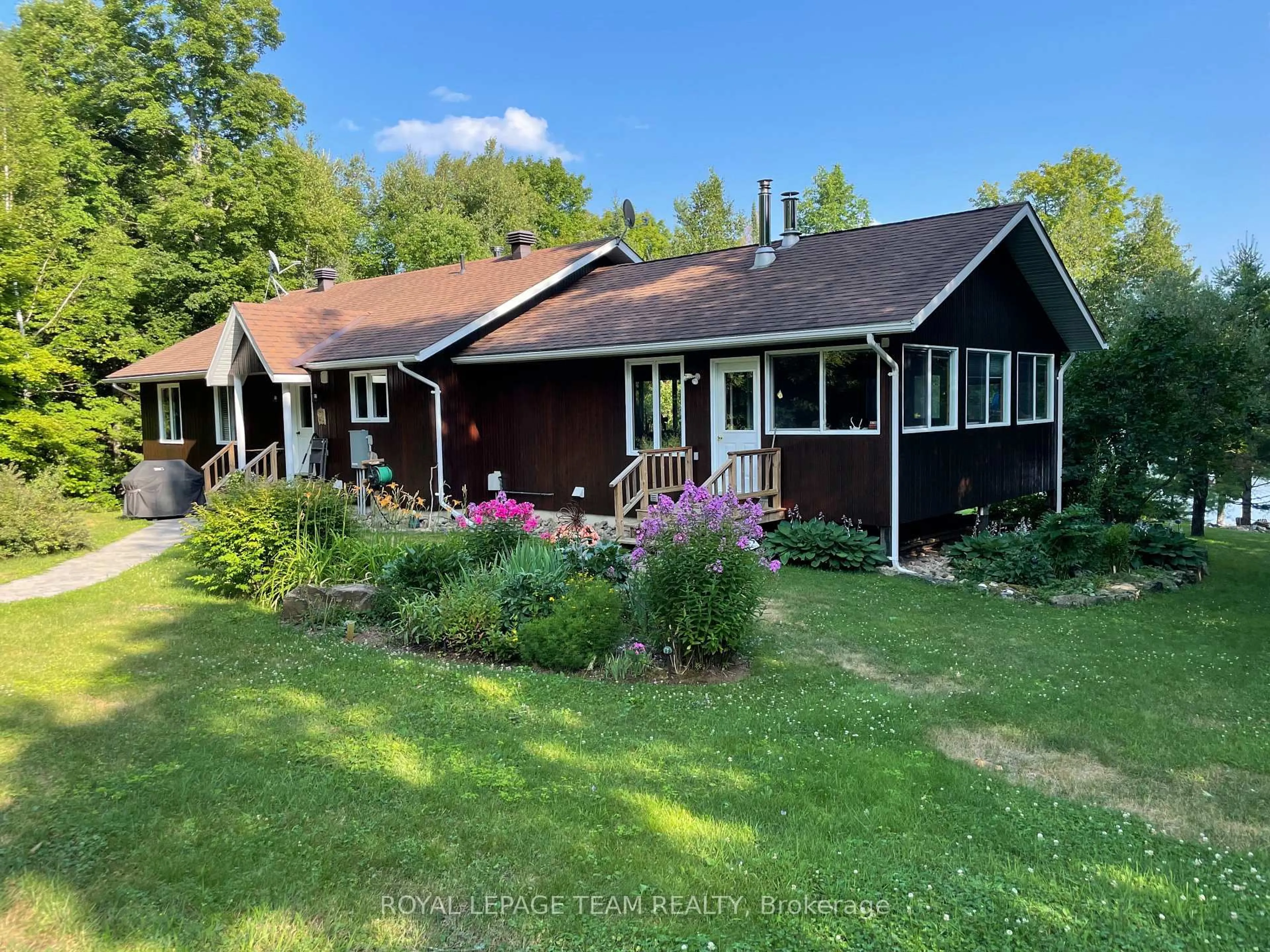 A pic from outside/outdoor area/front of a property/back of a property/a pic from drone, unknown for 58 Luloff Lane, Palmer Rapids Ontario K0J 2E0