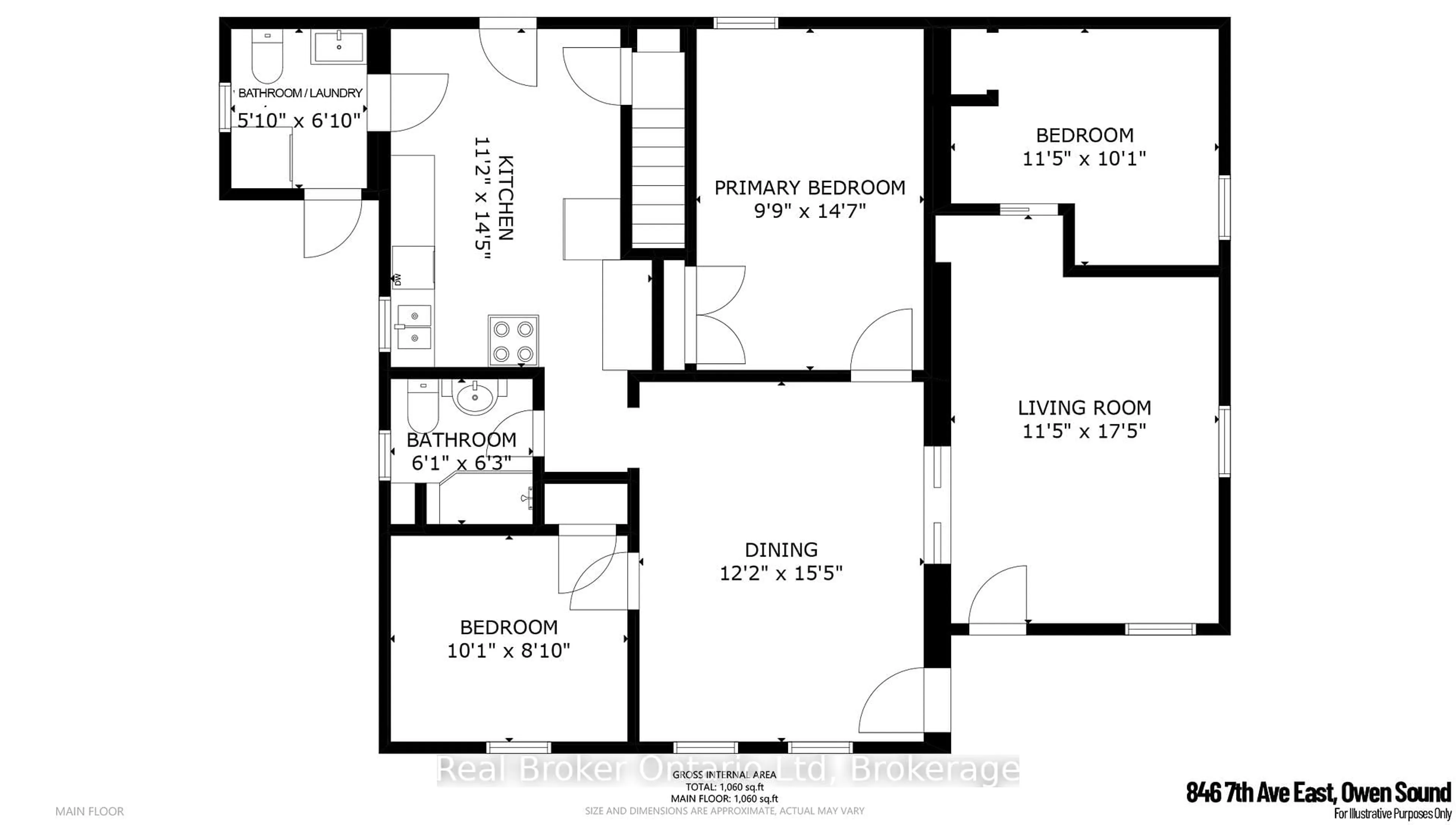 Floor plan for 846 7th Ave, Owen Sound Ontario N4K 2Y6
