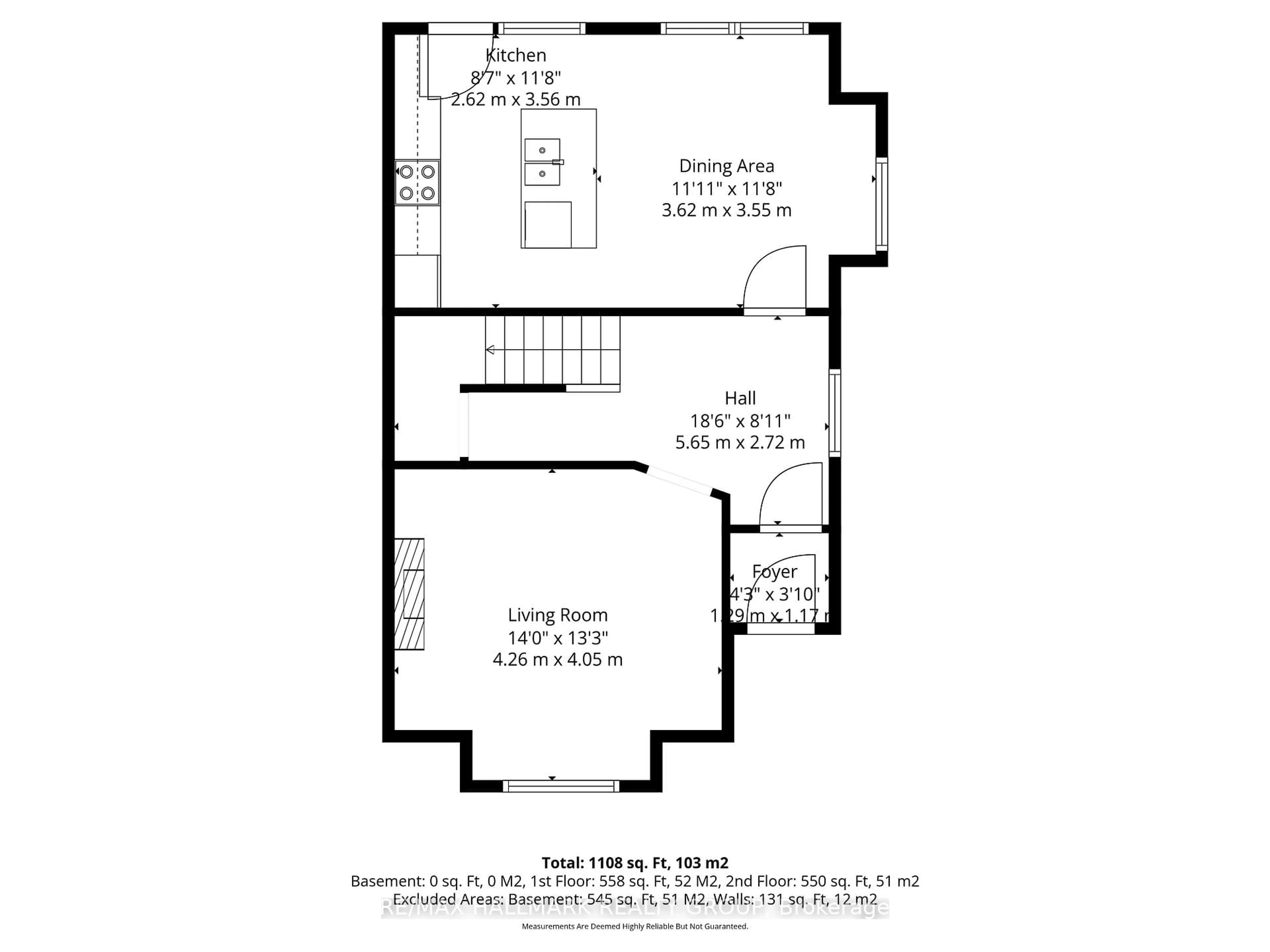 Floor plan for 50 Imperial Ave, Ottawa Ontario K1S 3E1