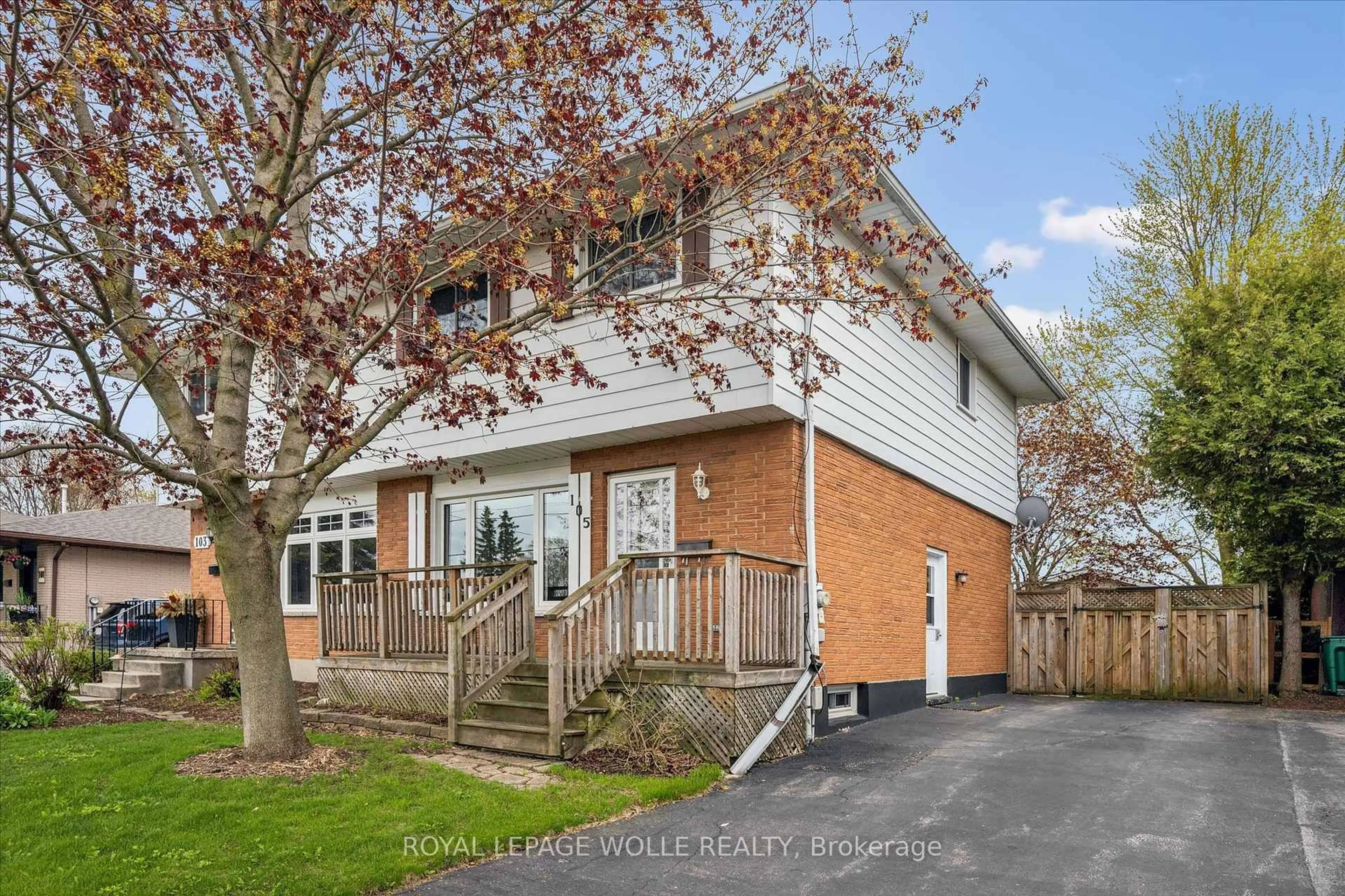 Home with brick exterior material, street for 105 Oriole Pkwy, Woolwich Ontario N3B 1C2