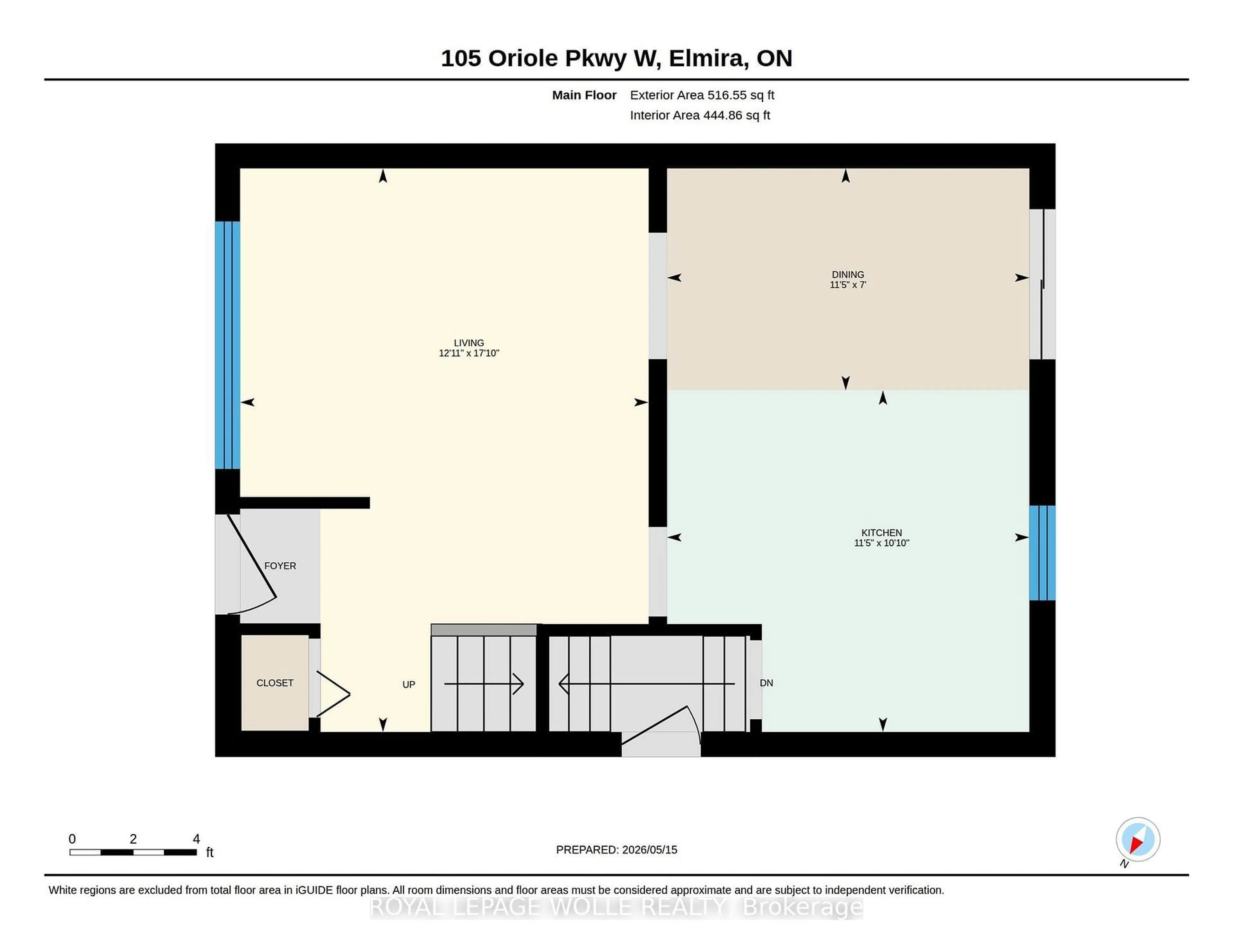 Floor plan for 105 Oriole Pkwy, Woolwich Ontario N3B 1C2