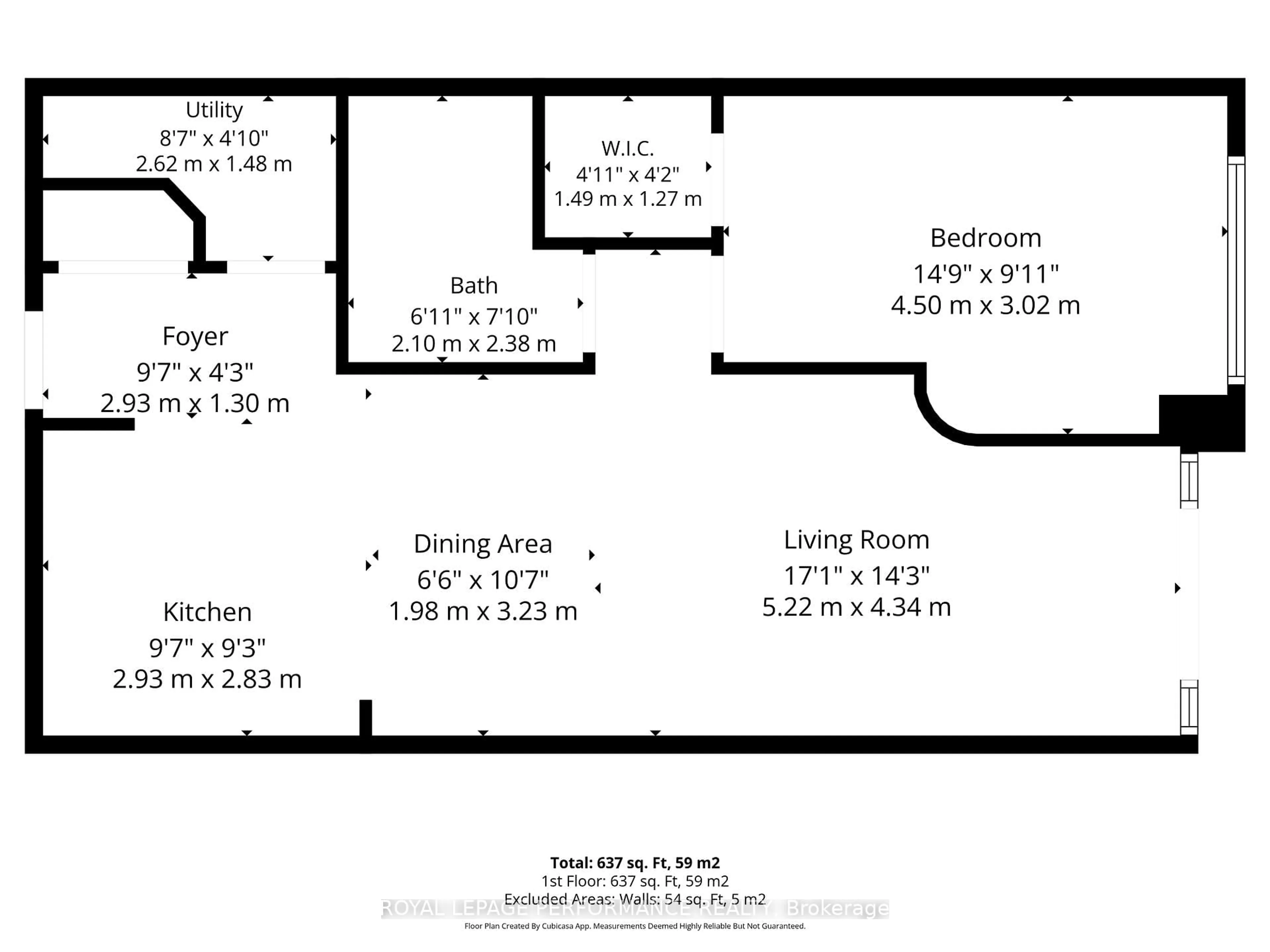 Floor plan for 320 McLeod St #312, Ottawa Ontario K2P 1A3