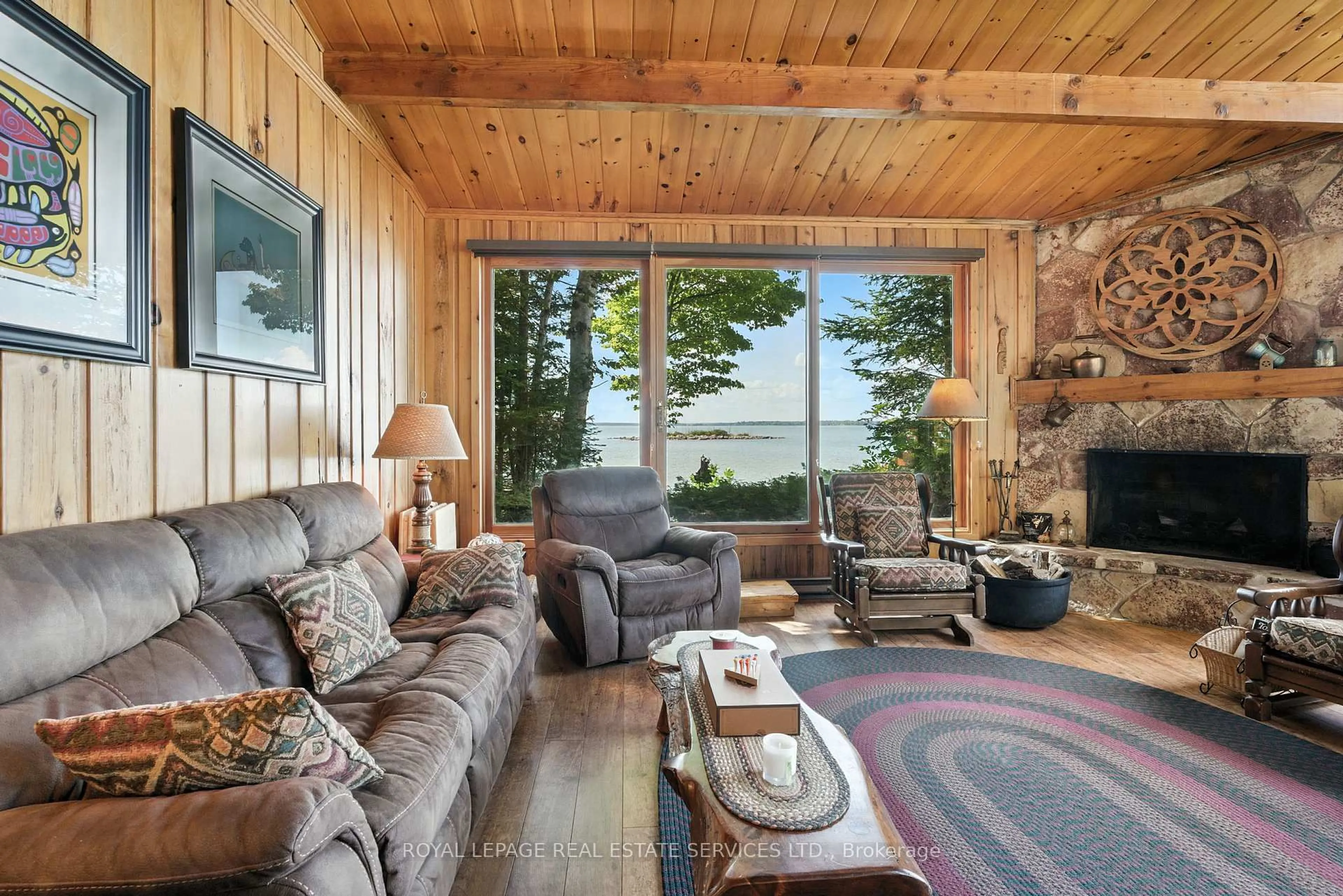 Living room with furniture, unknown for 2278 Shore Rd, St. Joseph Ontario P0R 1J0