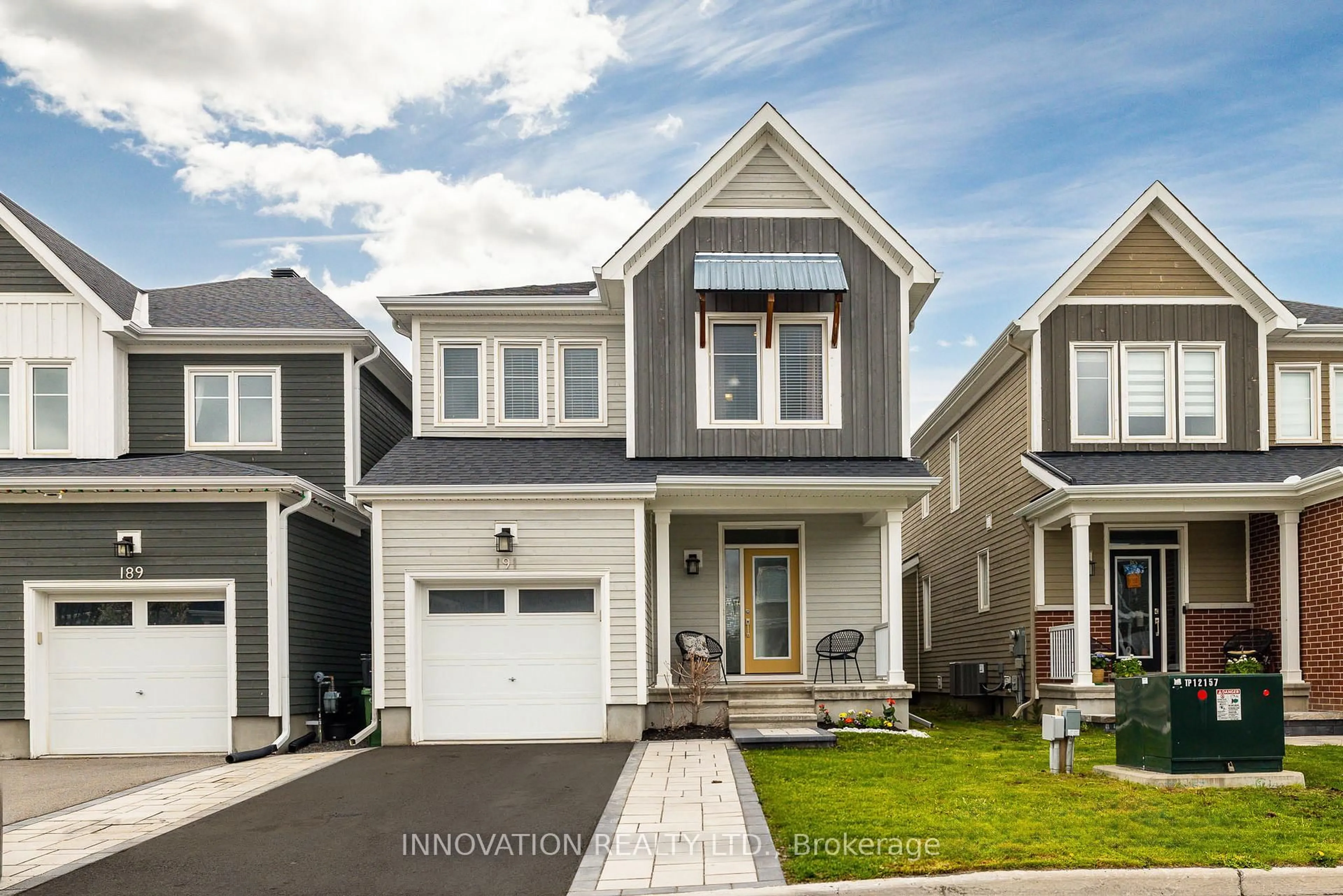 Home with vinyl exterior material, street for 191 Equitation Circ, Richmond Ontario K0A 2Z0