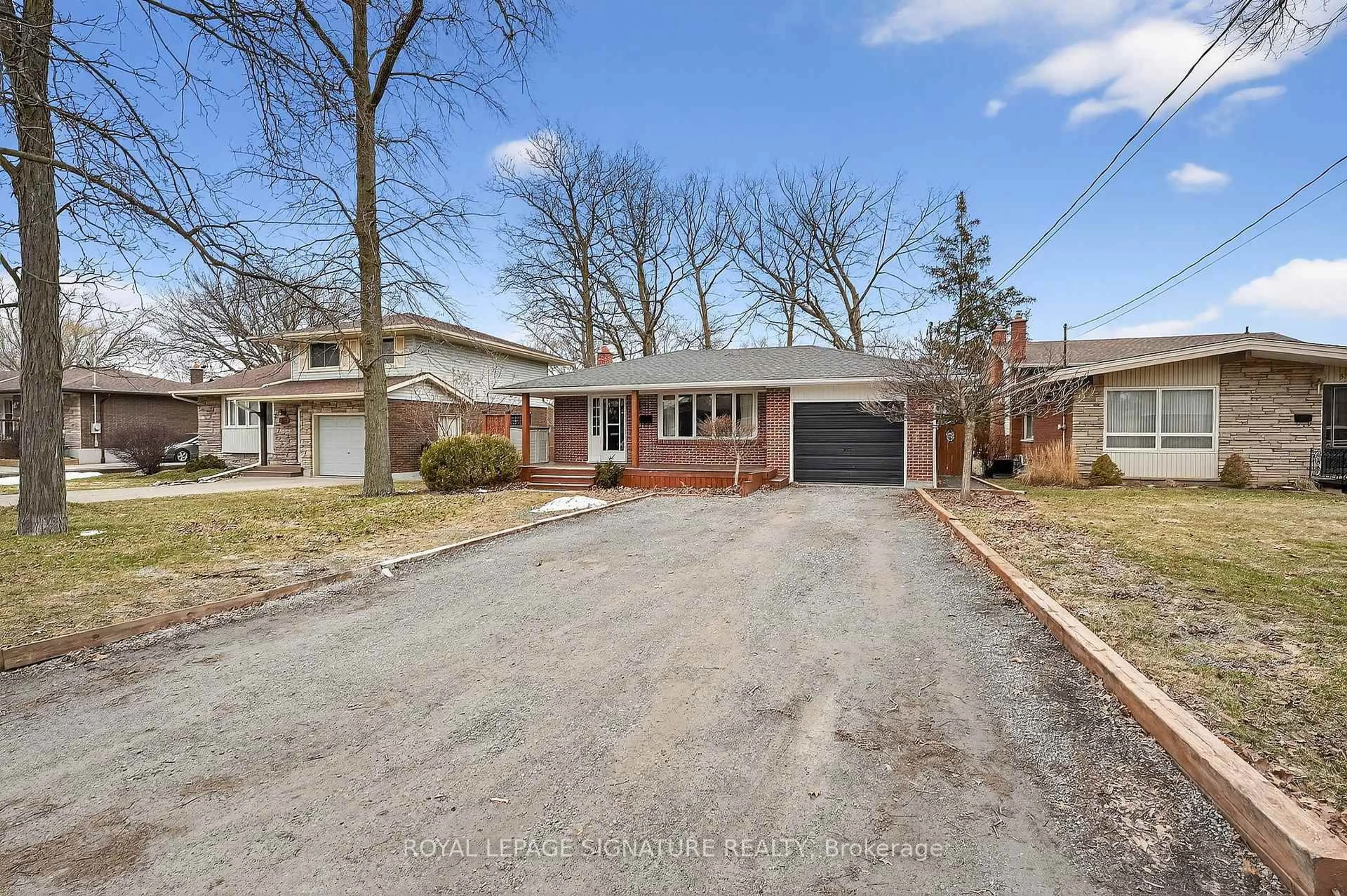 Home with brick exterior material, street for 55 BURNESS Dr, St. Catharines Ontario L2P 1J4