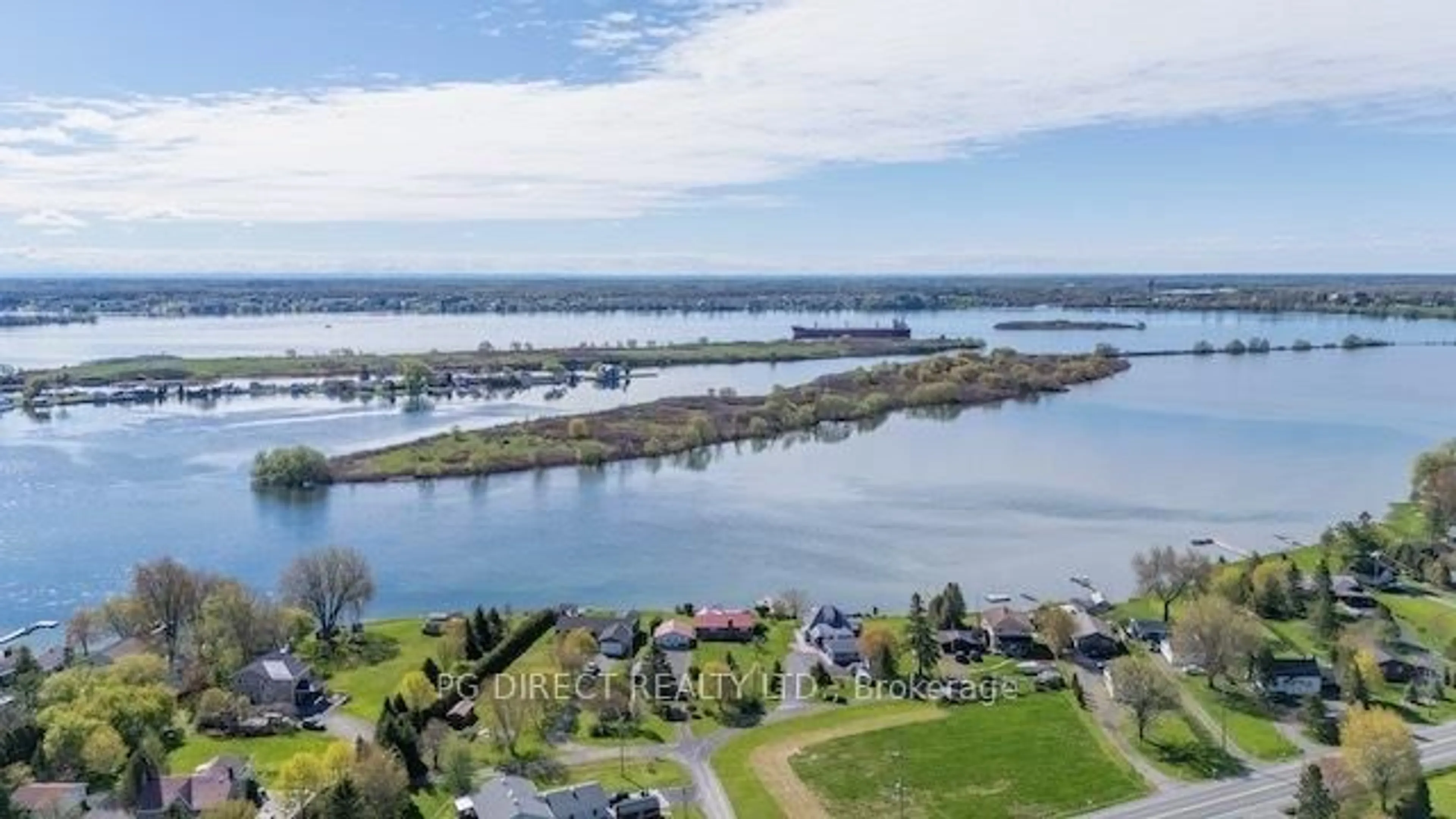 A pic from outside/outdoor area/front of a property/back of a property/a pic from drone, water/lake/river/ocean view for 9 Shoreline Rd, Edwardsburgh/Cardinal Ontario K0E 1T1