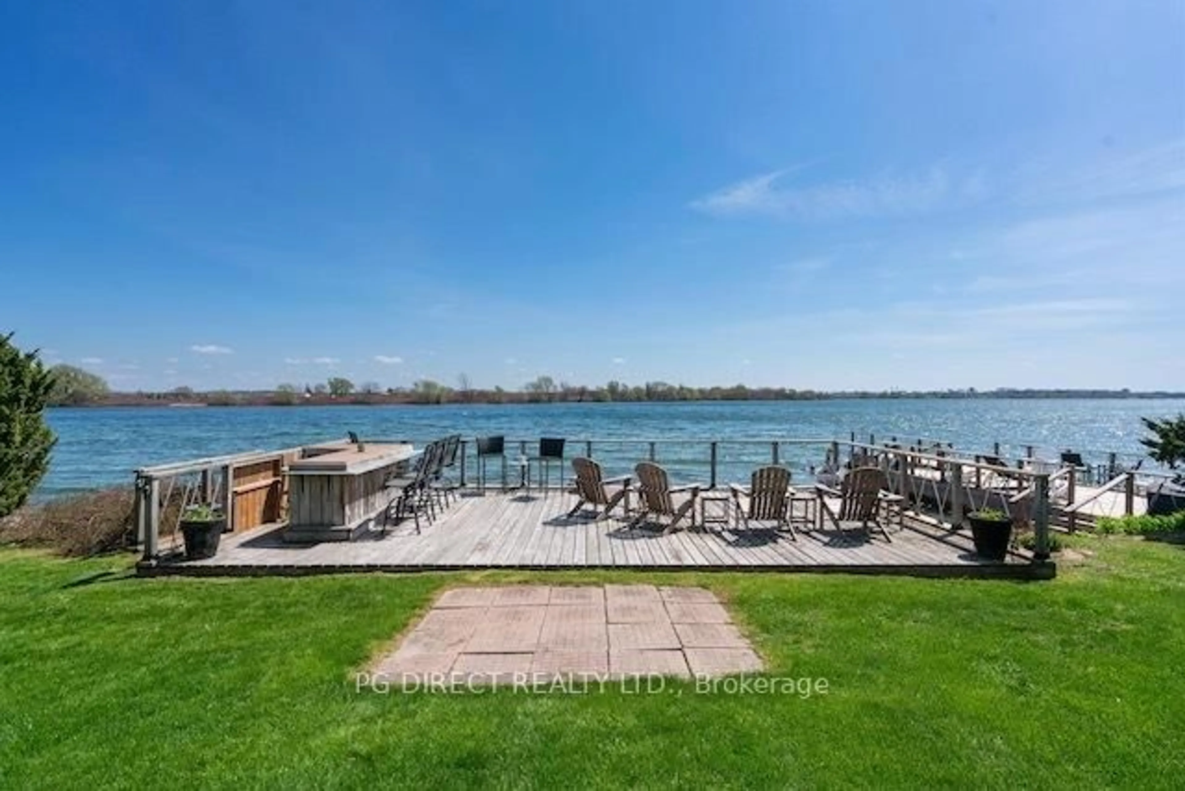 Patio, water/lake/river/ocean view for 9 Shoreline Rd, Edwardsburgh/Cardinal Ontario K0E 1T1