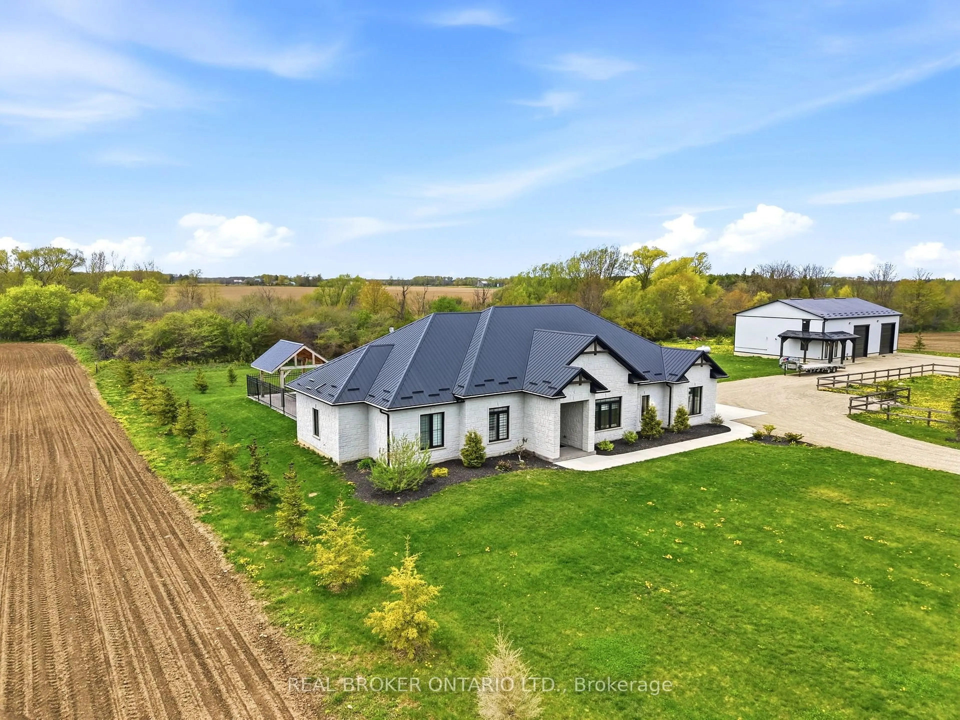 A pic from outside/outdoor area/front of a property/back of a property/a pic from drone, building for 43583 Fischer Line, Huron East Ontario N0G 1H0