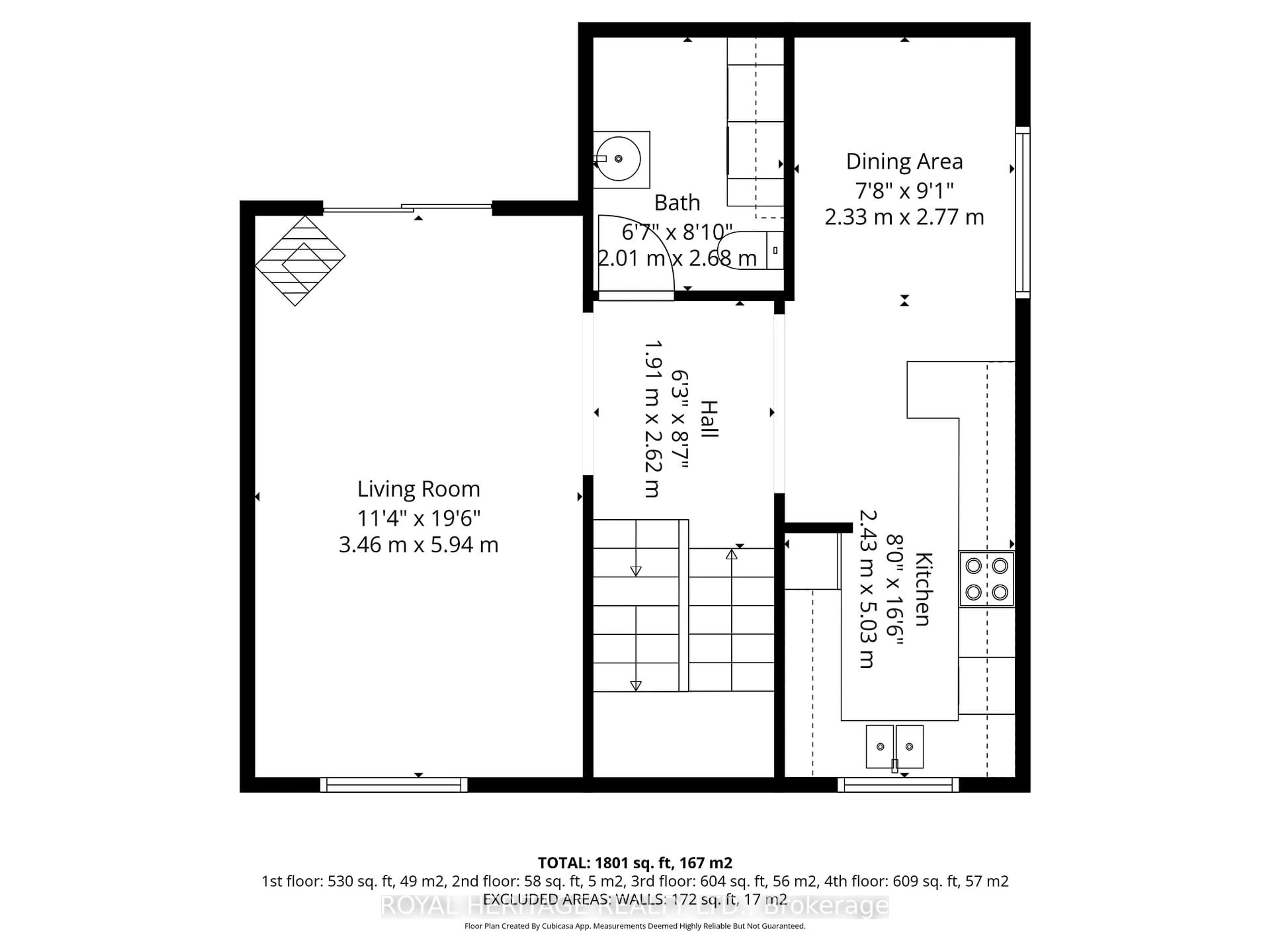 Floor plan for 51 Robert St, Bracebridge Ontario P1L 2B9