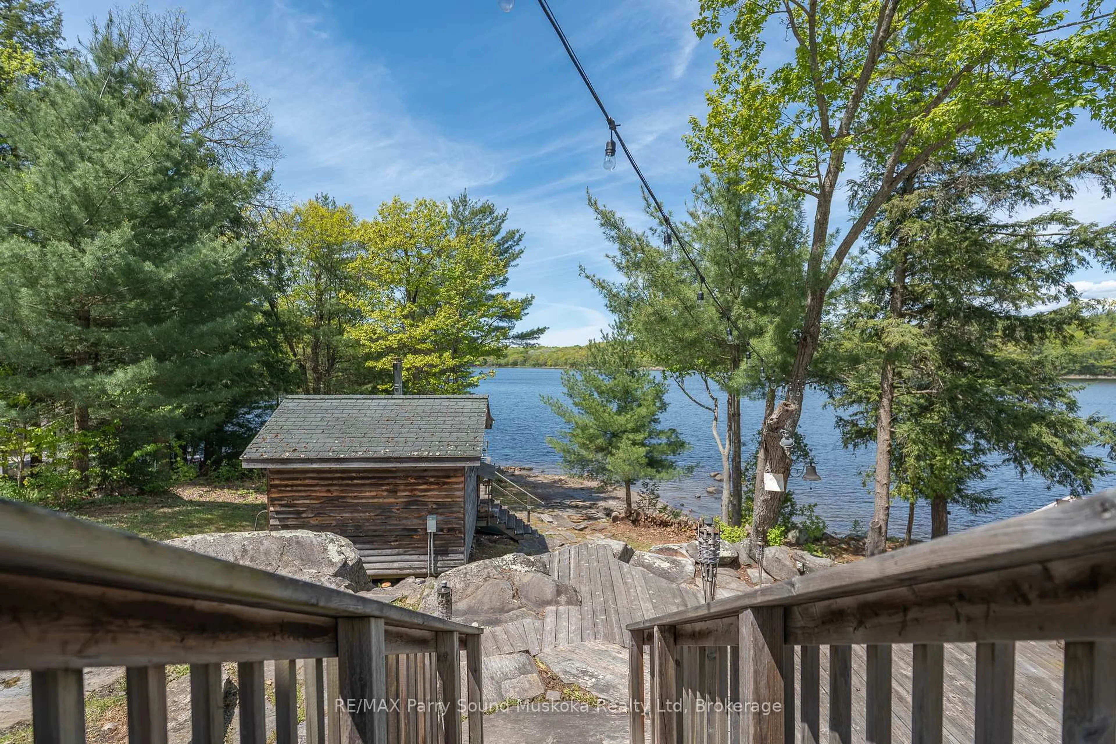 Patio, water/lake/river/ocean view for 7 Isabella Island, The Archipelago Ontario P2A 2W8