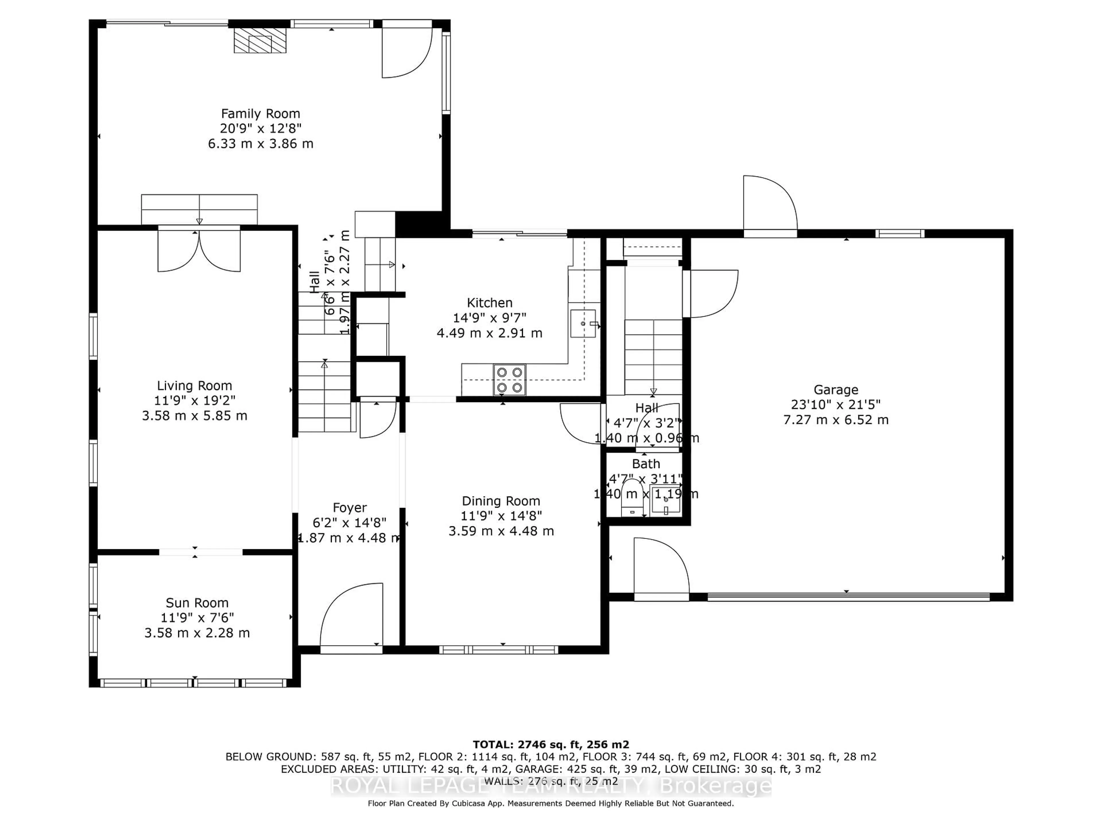 Floor plan for 131 Acacia Ave, Ottawa Ontario K1M 0R2