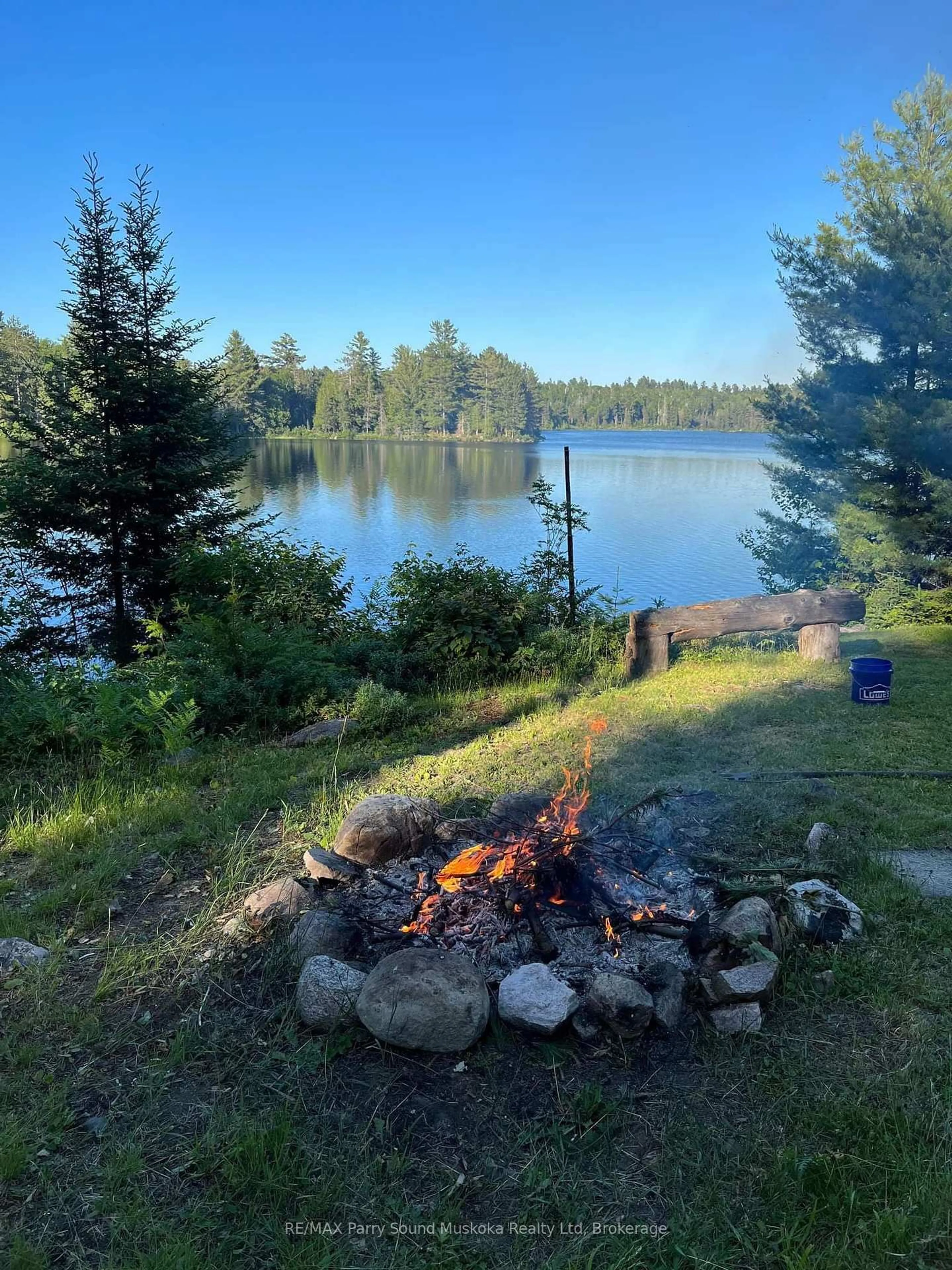 Patio, water/lake/river/ocean view for 93 White Pine Rd, Unorganized Townships Ontario P0H 2K0